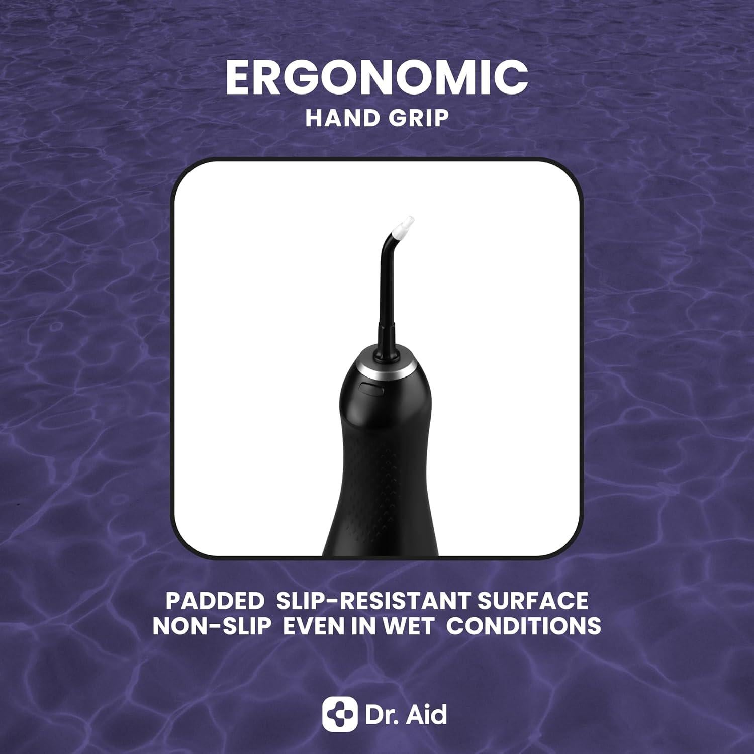 Irrigador Dental Dr. Aid Portátil Inalámbrico Negro 311ml