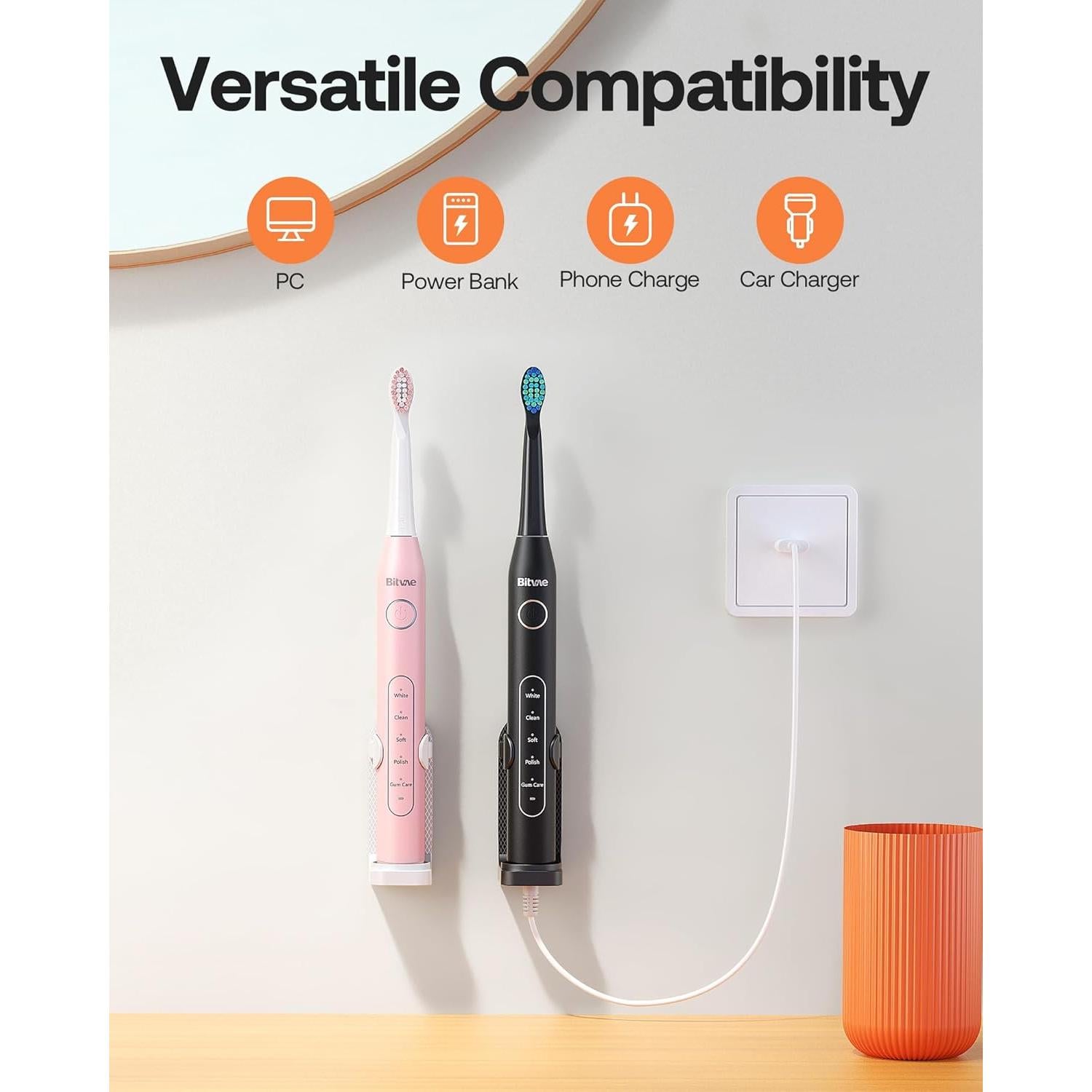 Cable de Carga USB Bitvae para Cepillos Dientes Eléctricos