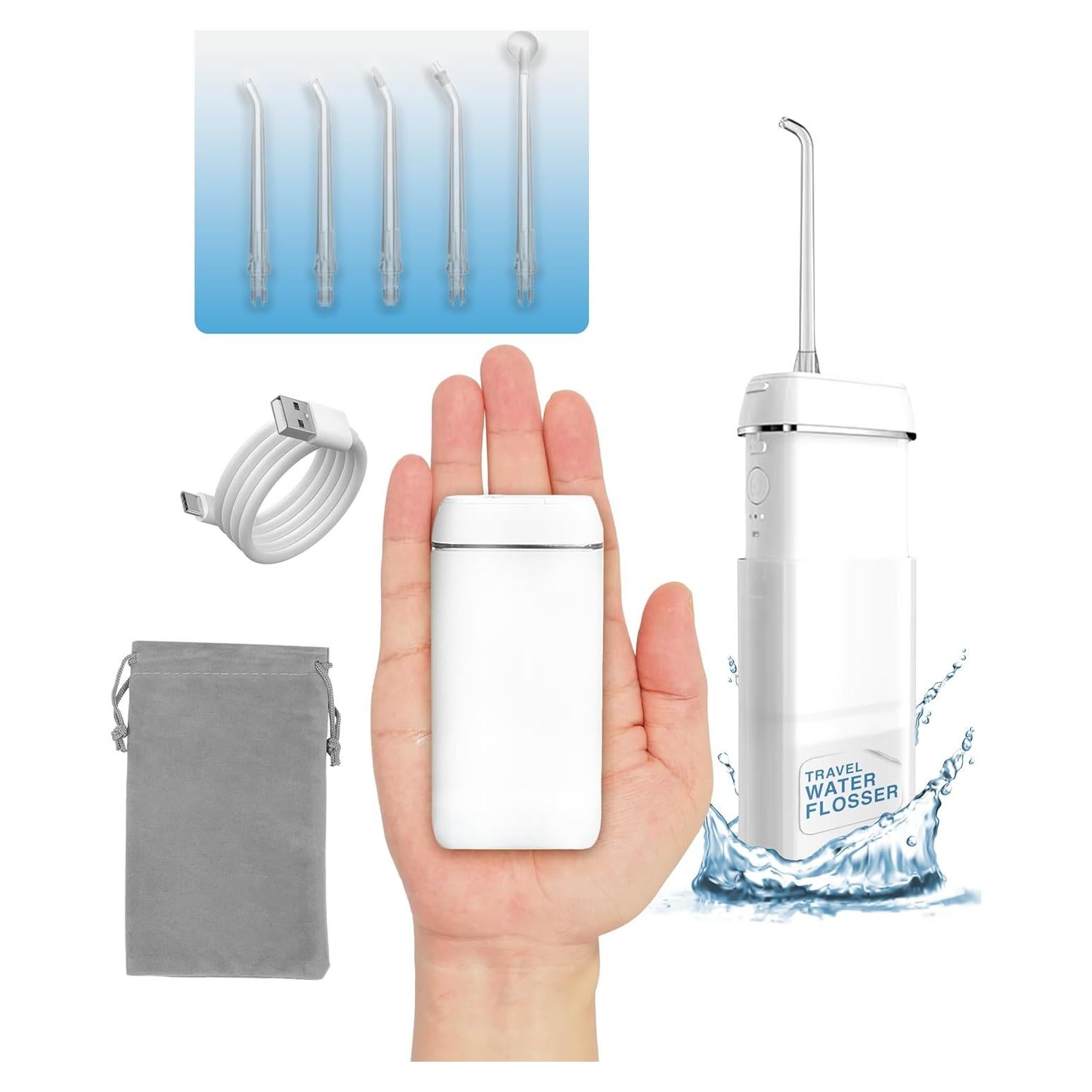 Hilo Dental Eléctrico Ortho Water - Portátil, 3 Modos, IPX8