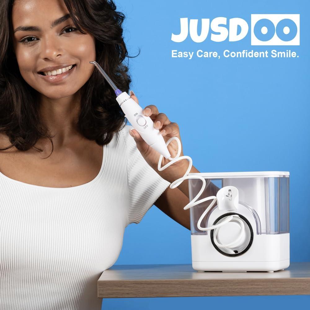 Hilo Dental a Base de Agua JUSDOO 950ML Recargable Sin Cable