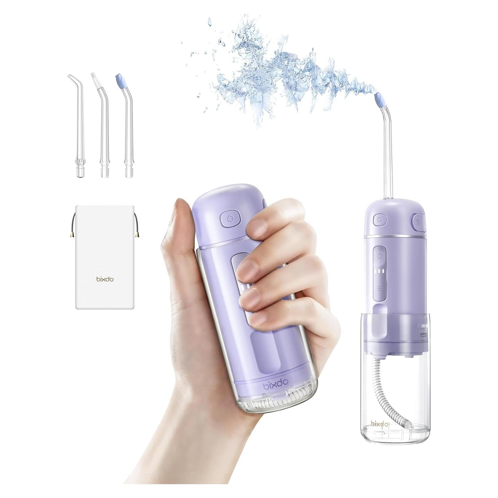 Hilo Dental de Agua Bixdo A30 Pro Portátil Púrpura 3 Modos