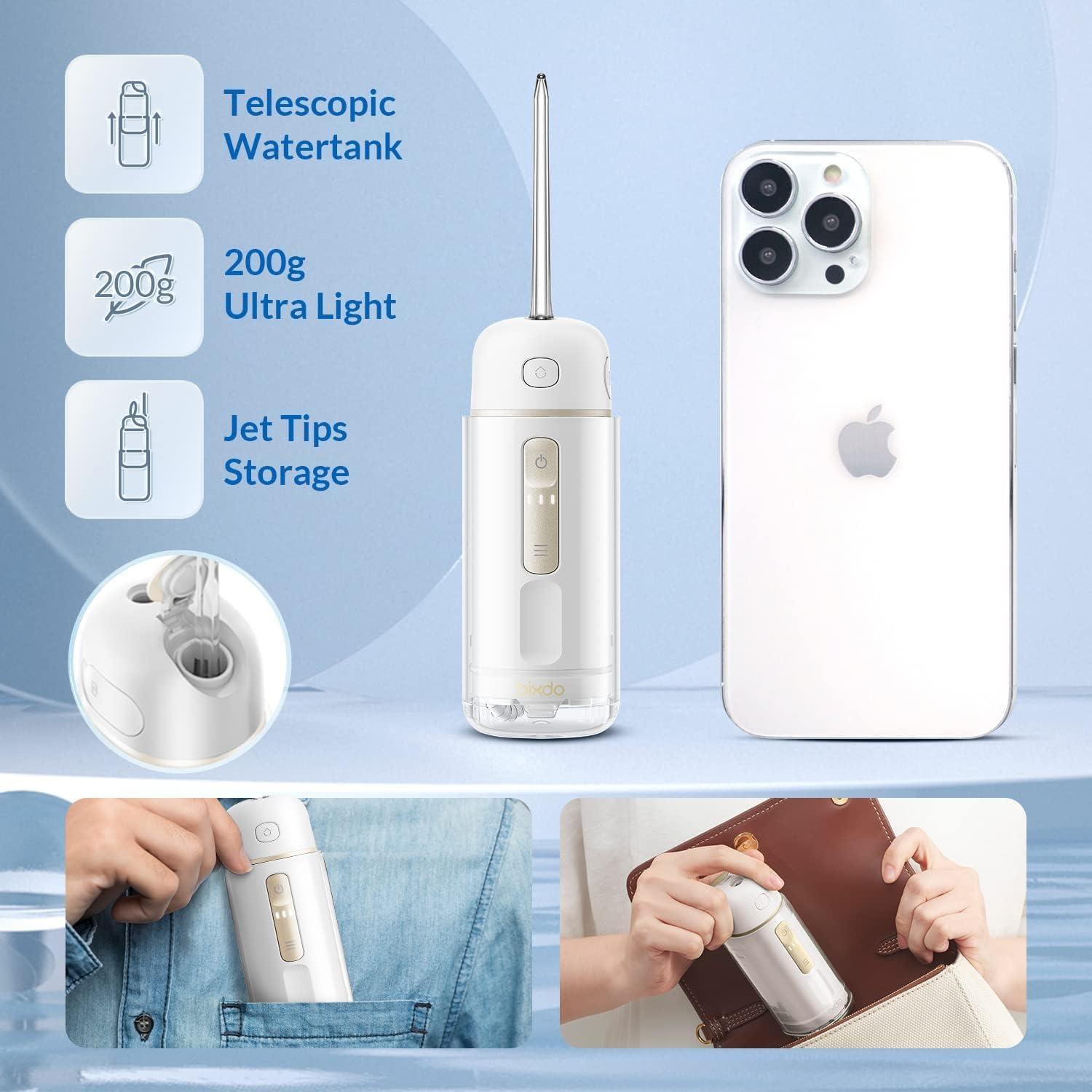 Hilo Dental de Agua Bixdo A30 Pro Portátil Púrpura 3 Modos