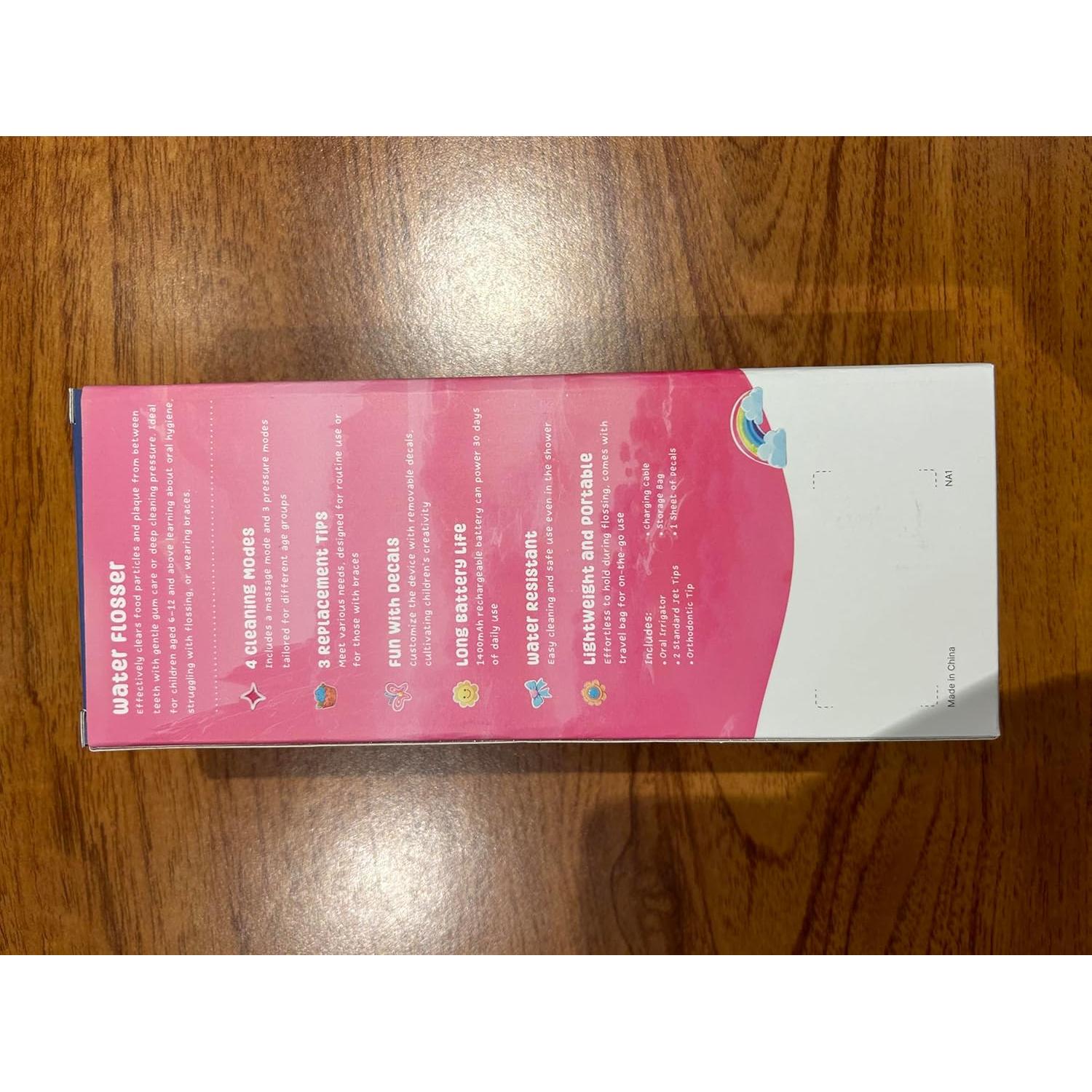 Irrigador Oral Acuático Lillilook Rosa para Niños 6+ Años