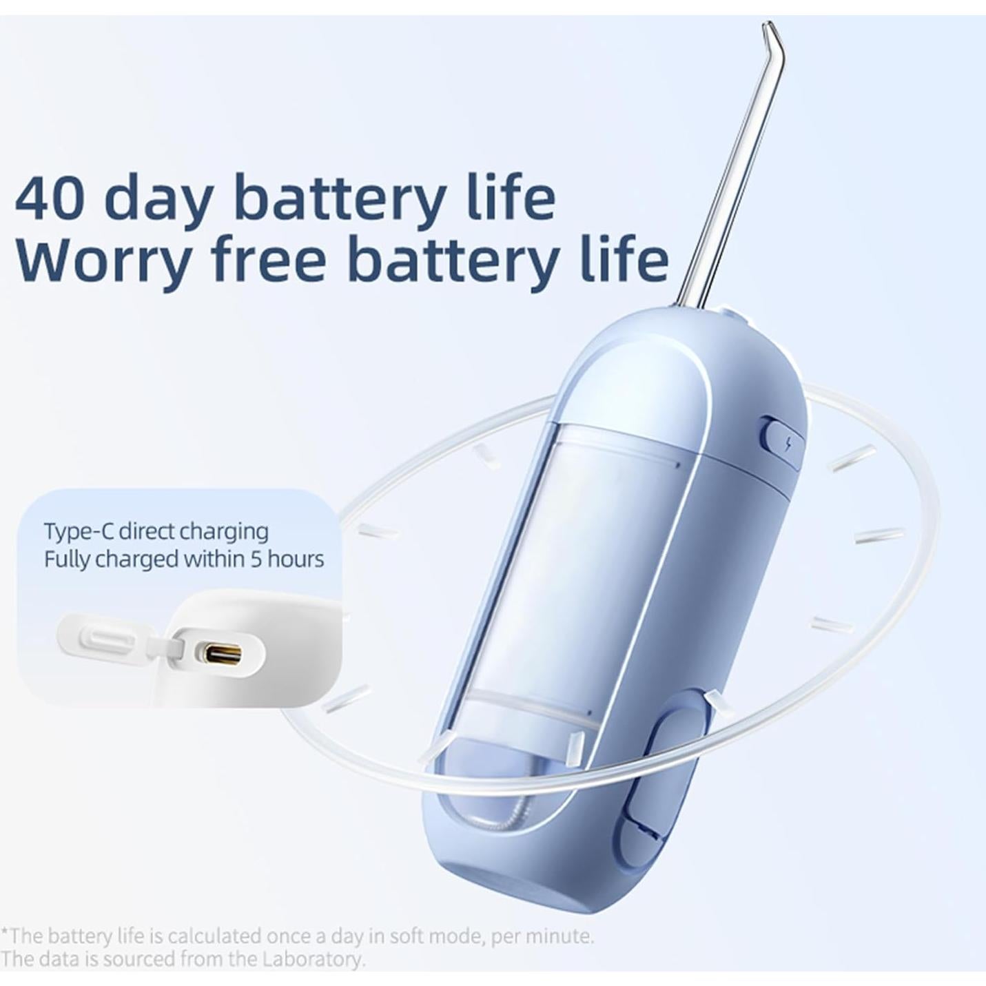 Irrigador Oral Portátil Inalámbrico YAYISHENG 150ML 3 Modos