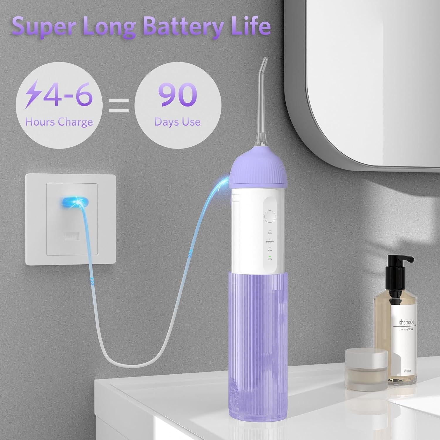 Irrigador Dental Portátil BESTEK BTCB150H Inalámbrico IPX7