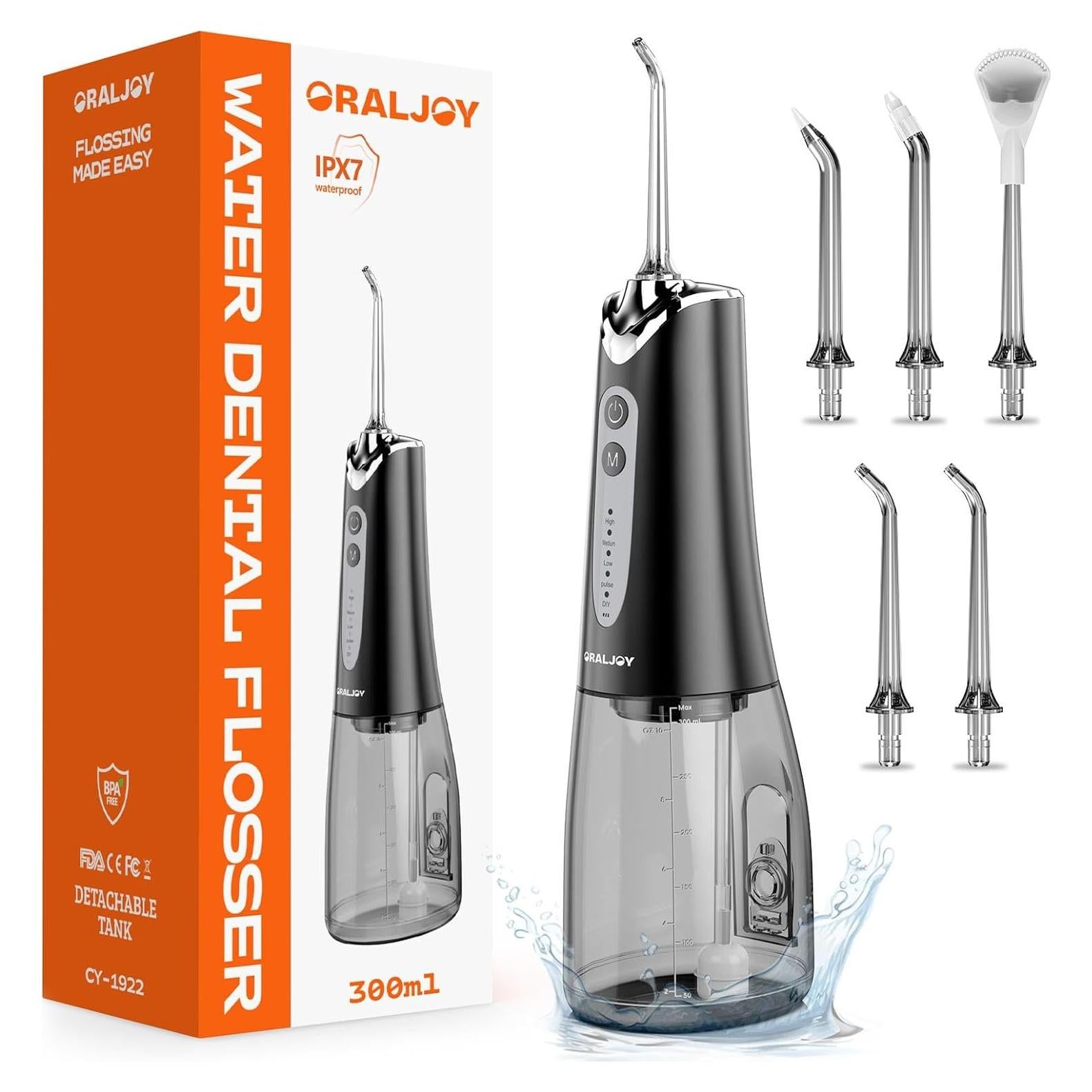 Irrigador Oral Portátil Maohaha CY1922 300ml Inalámbrico Negro