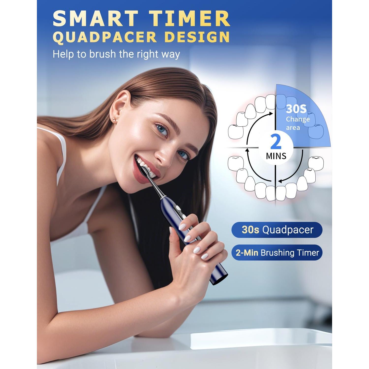 Cepillo de Dientes Eléctrico Ducard con Irrigador Bucal 500mL