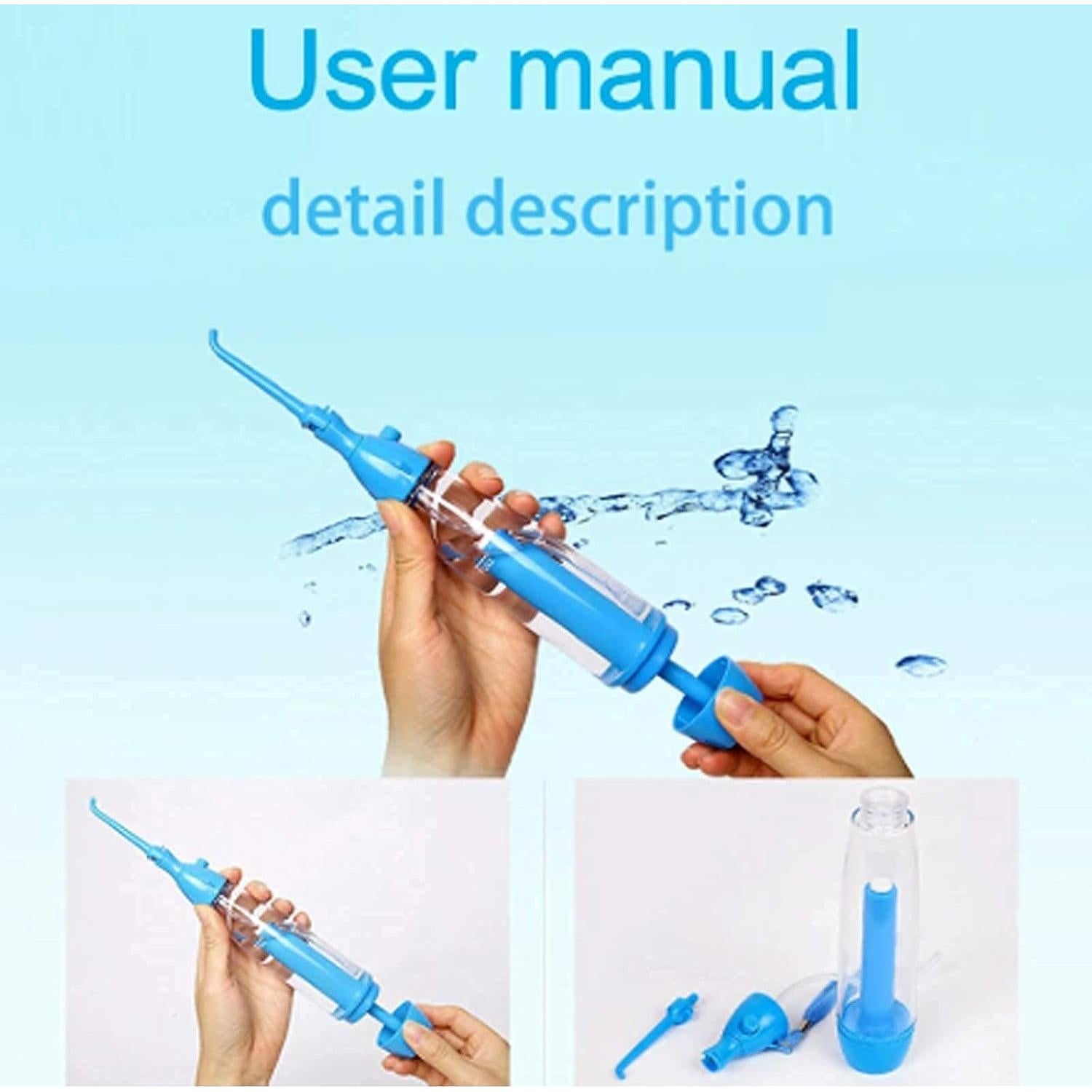 Irrigador Oral Manual Fuzhou Lanson LV160 Portátil 70ml