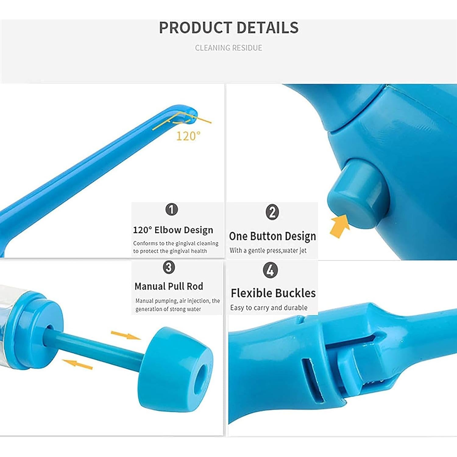 Irrigador Oral Manual Fuzhou Lanson LV160 Portátil 70ml