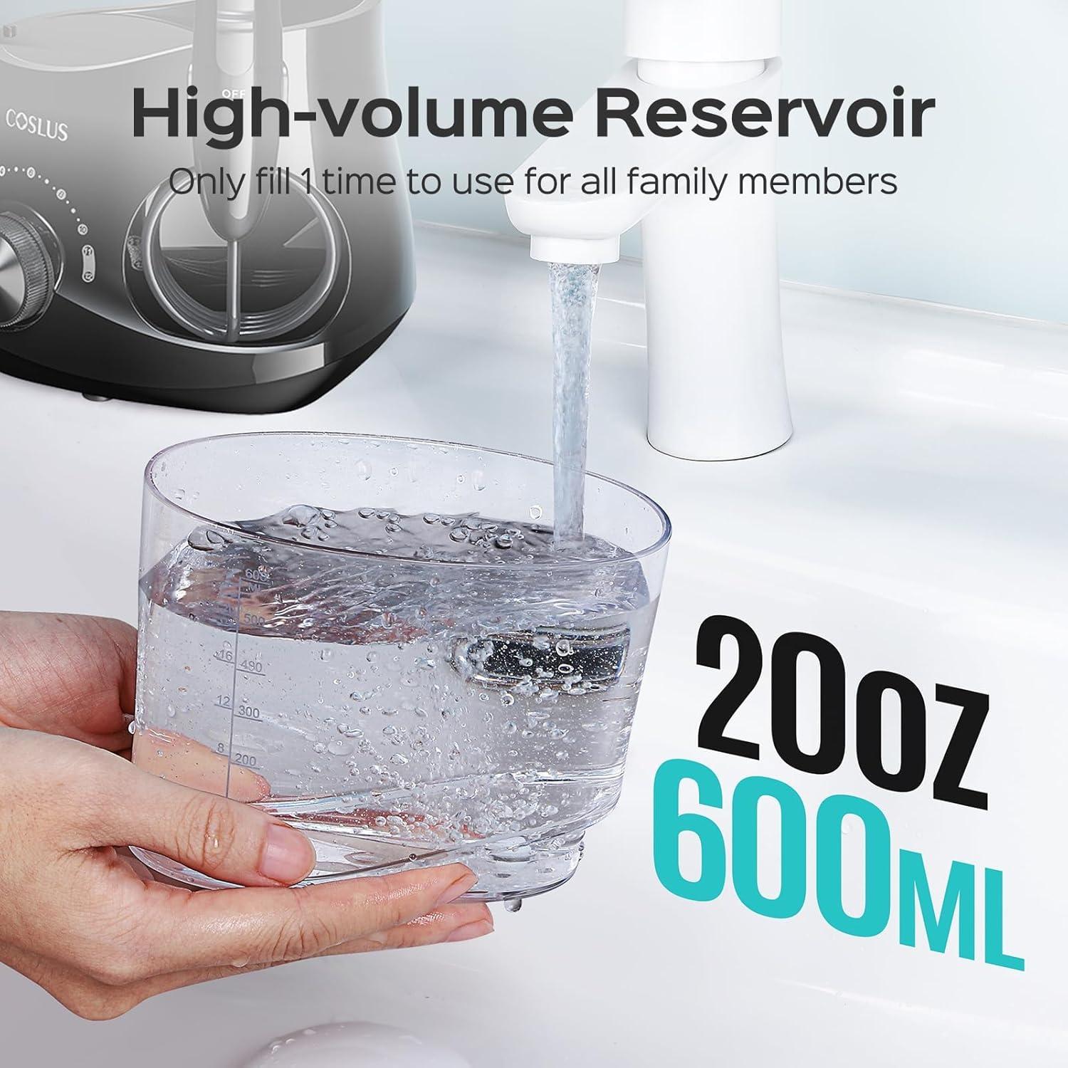 Irrigador Dental Eléctrico COSLUS E1 con 12 Presiones y 600ml