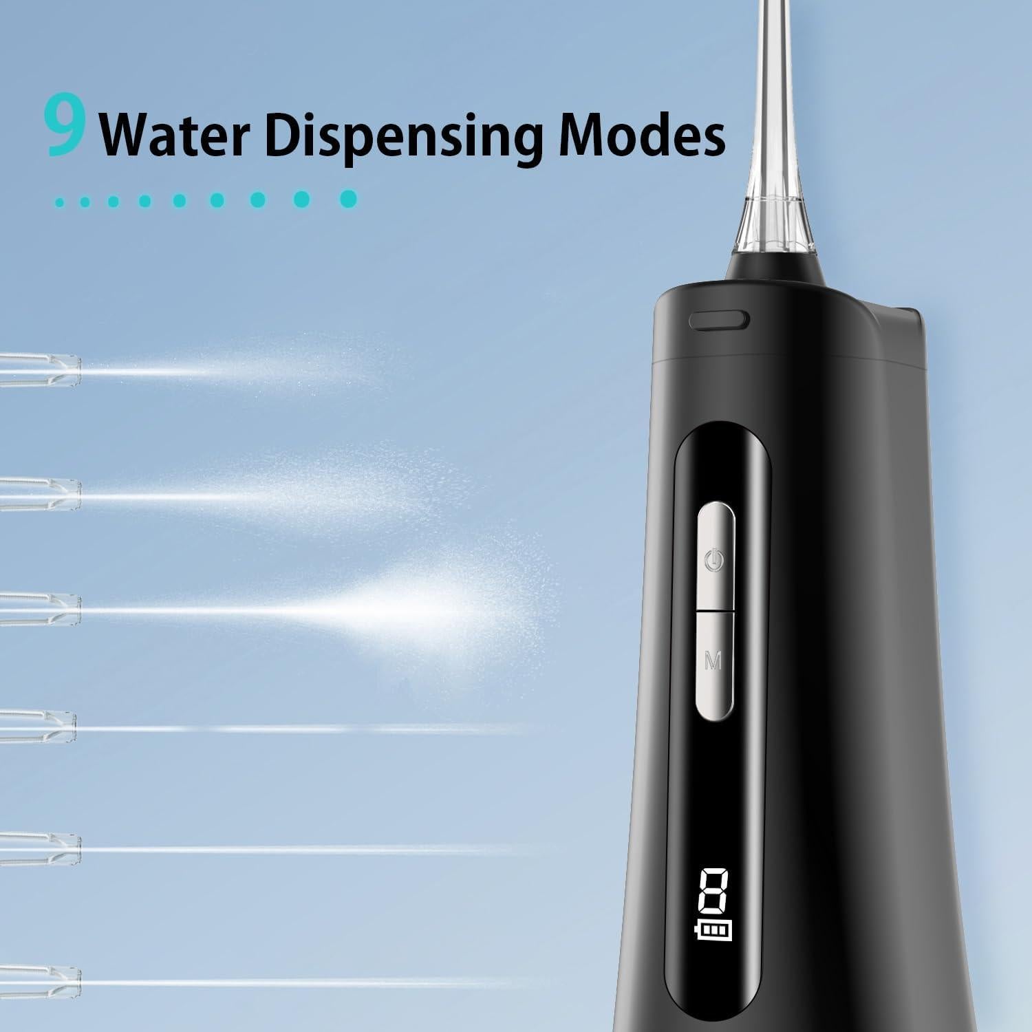 Irrigador Oral Portátil Meiyanshikong IPX7 4 Modos 300ml