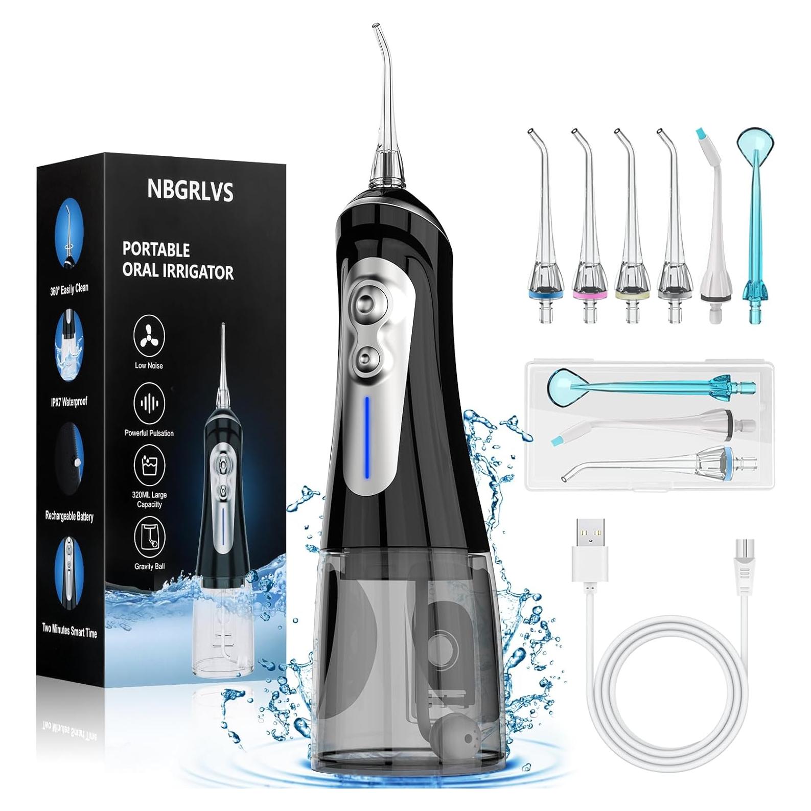 Irrigador Oral Inalámbrico NBGRLVS 320ml - 6 Modos Ajustables