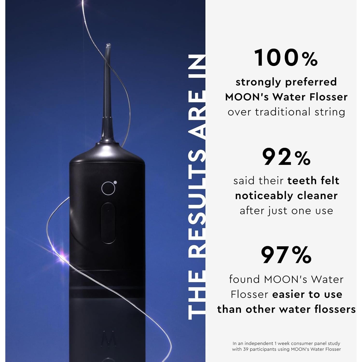 Hilo Dental Inalámbrico Moon con 4 Puntas Intercambiables