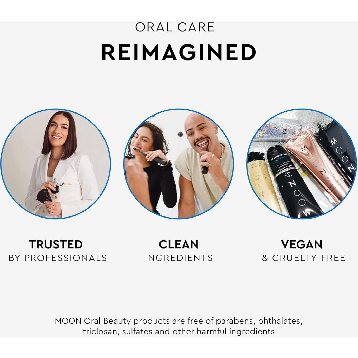 Hilo Dental Inalámbrico Moon con 4 Puntas Intercambiables