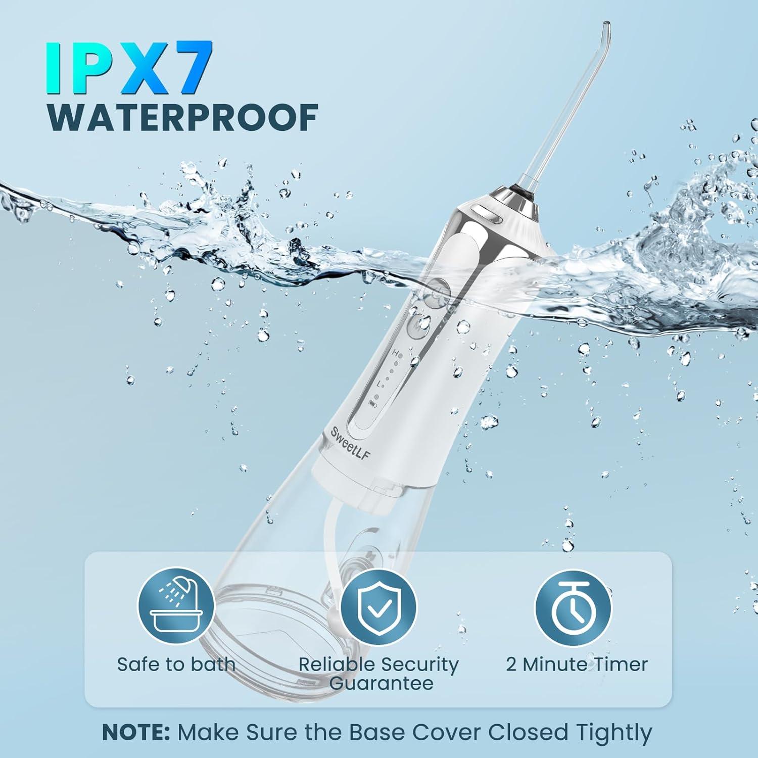 Irrigador Oral Portátil SweetLF HF-P11-2, 5 Modos, 300ML