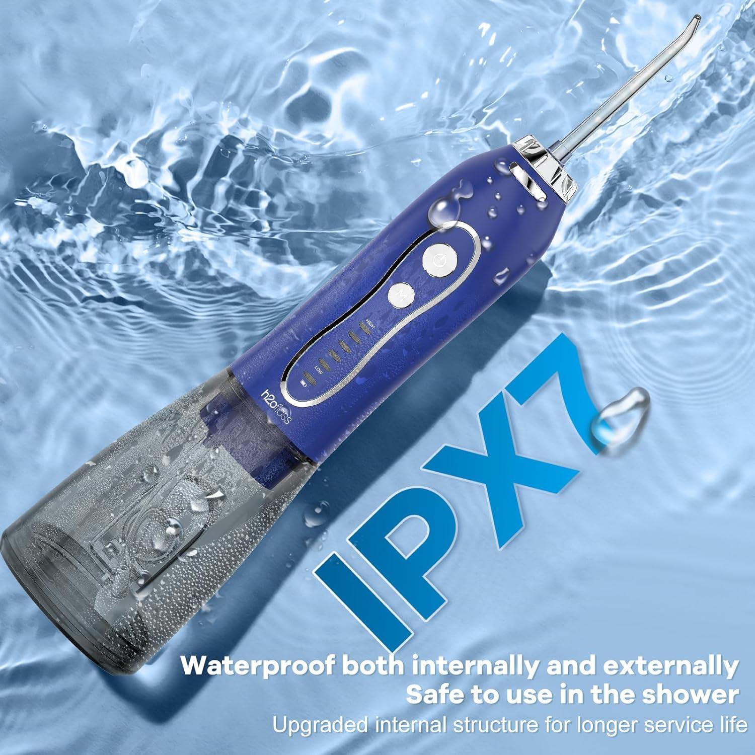 Irrigador Dental Portátil H2ofloss HF-6 5 Modos 300ml IPX7