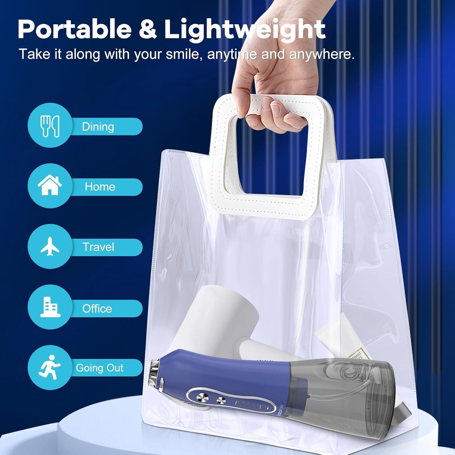 Irrigador Dental Portátil H2ofloss HF-6 5 Modos 300ml IPX7