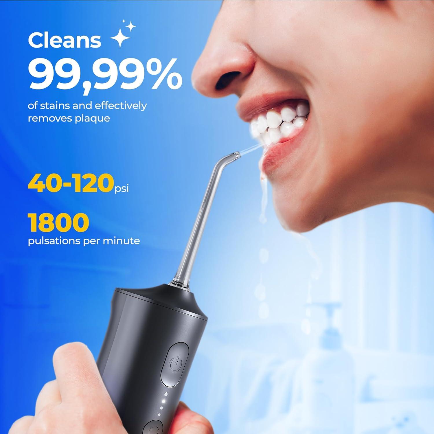 Irrigador Dental Portátil Operan OR869 300ML 4 Modos IPX7