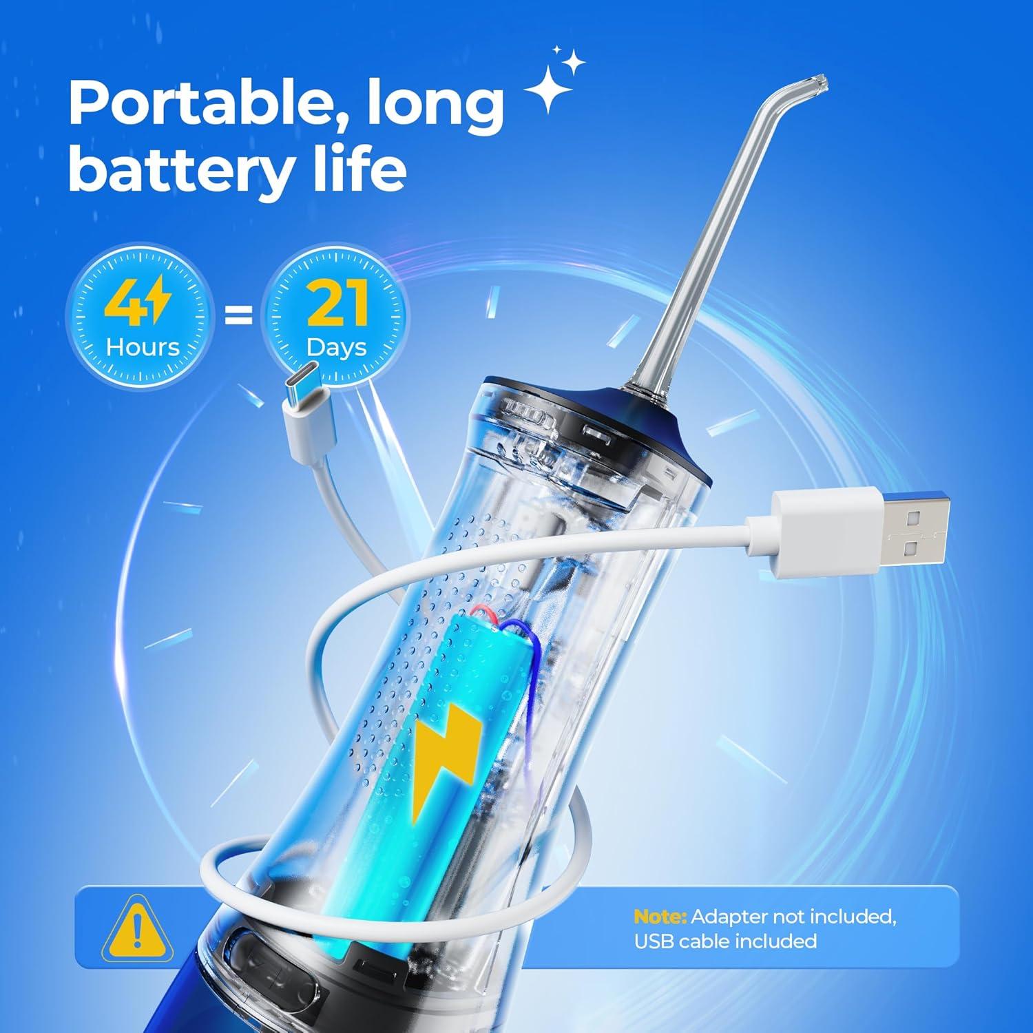 Irrigador Dental Portátil Operan OR869 300ML 4 Modos IPX7