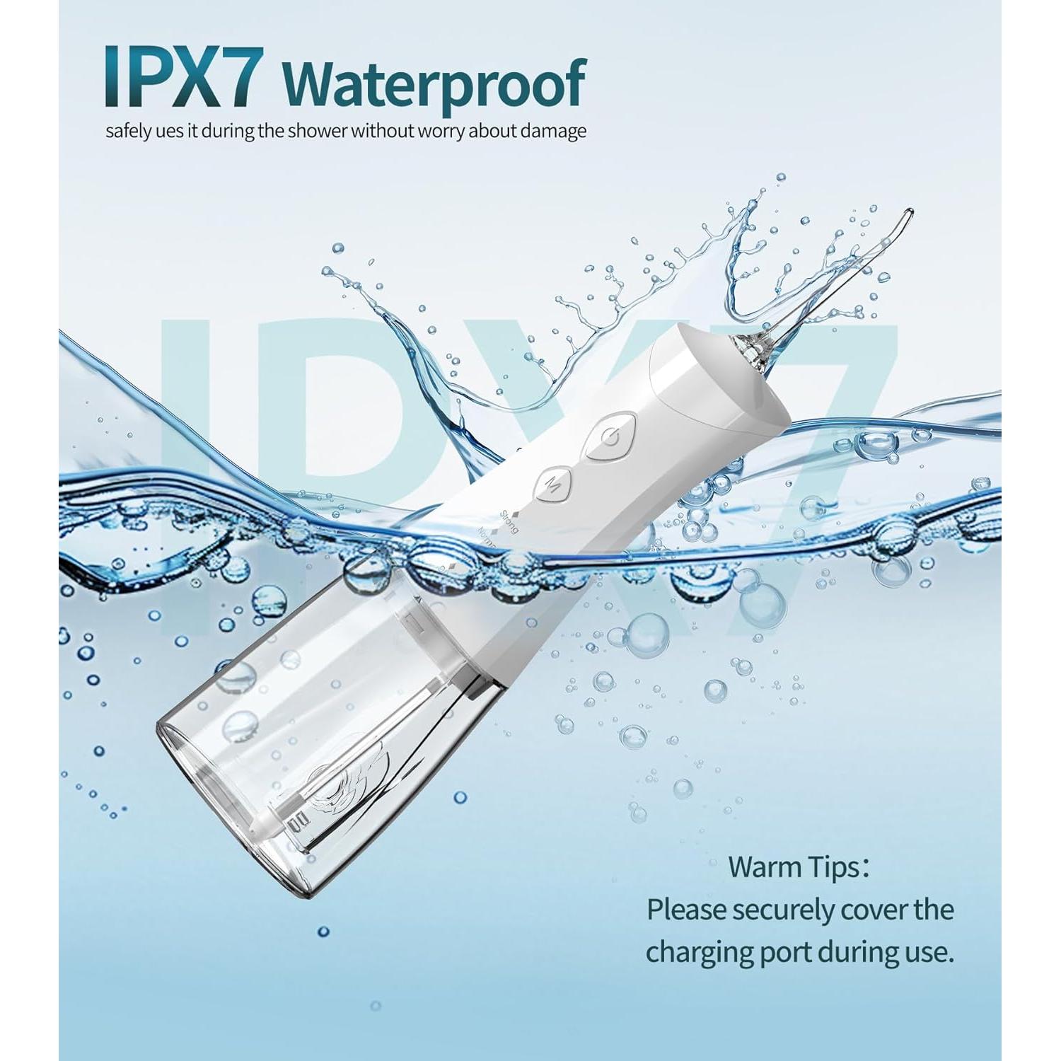 Irrigador Oral Inalámbrico NJJAETKSP 350ml 4 Modos IPX7