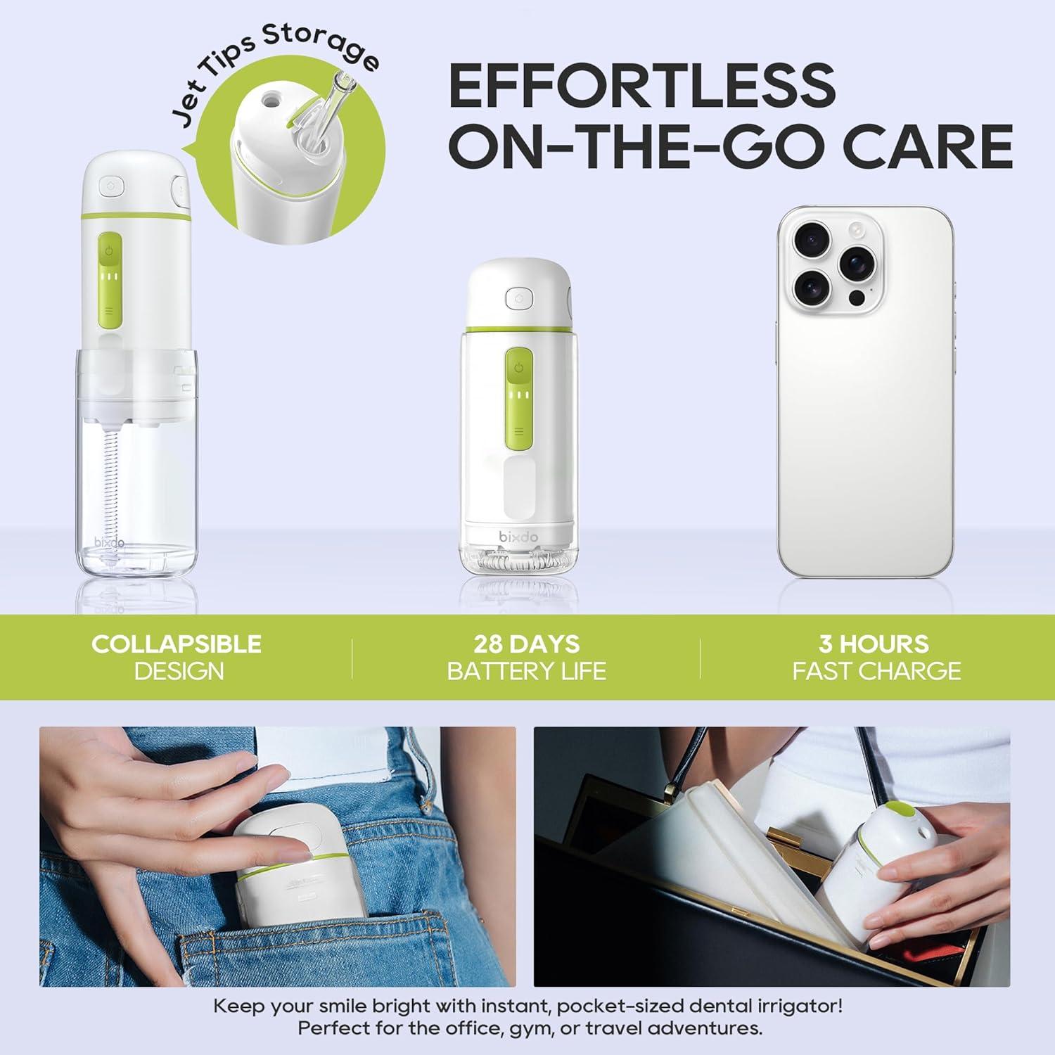 Hilo Dental Portátil Bixdo A30 Pro PE 3 Modos Impermeable