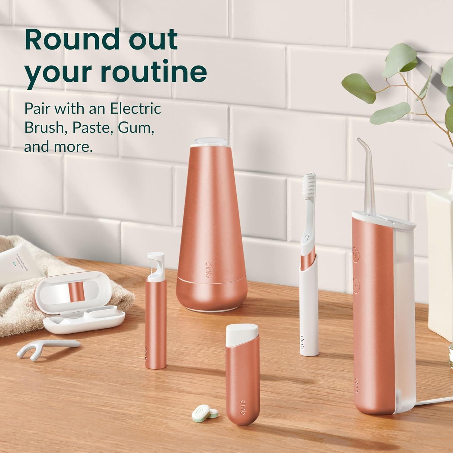 Flosser de Agua Inalámbrico Quip Cobre con Punta Rotativa