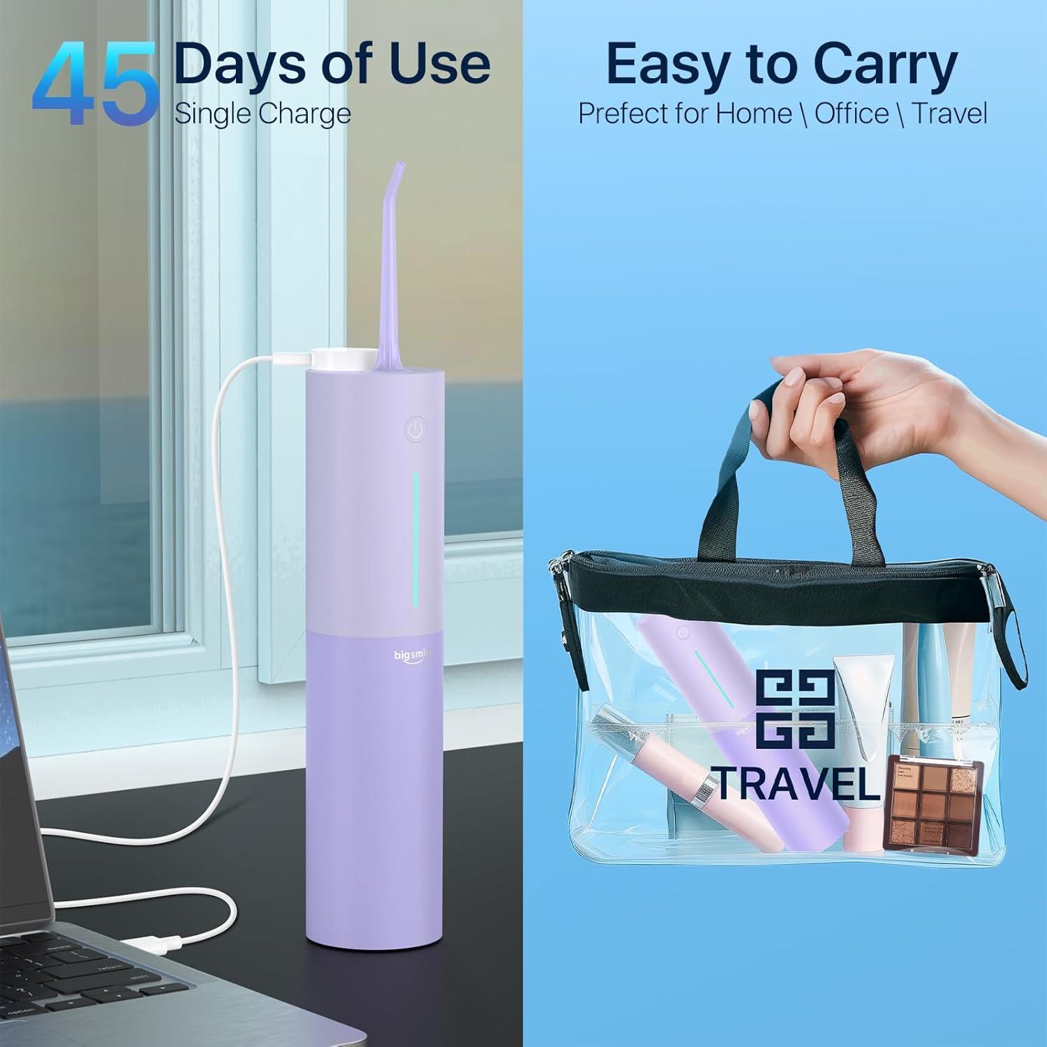 Irrigador Dental Bigsmile WYL-01G Recargable IPX7 200ml