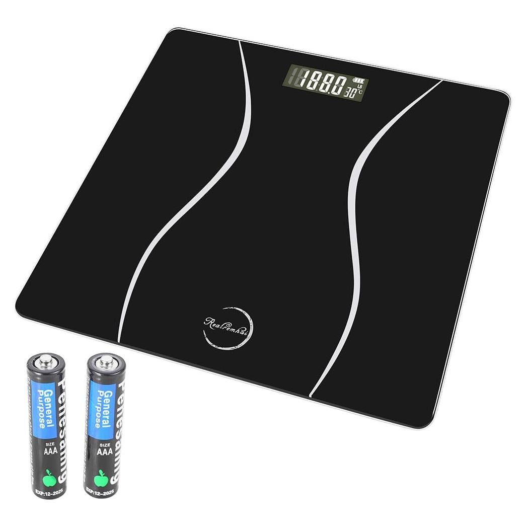 Báscula Digital de Peso Corporal Realremhai Negra 180kg