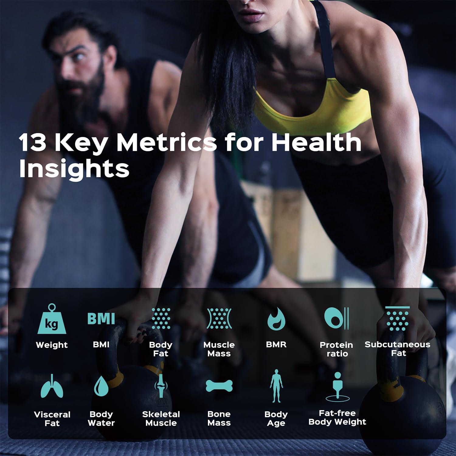 Escala de Peso Inteligente Lepulse con BMI y Grasa Corporal