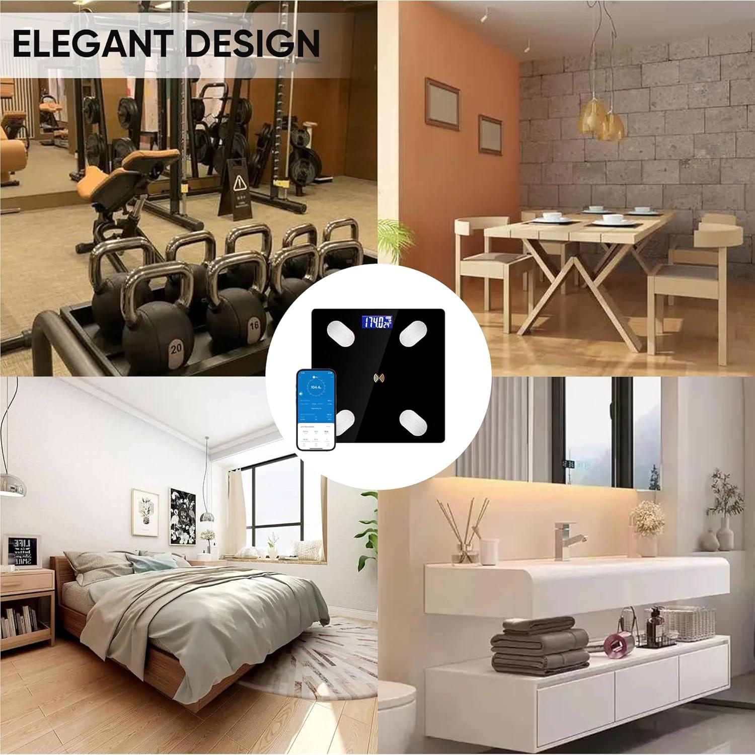 Báscula Digital FULISZ BF9510 con Análisis Corporal y Bluetooth