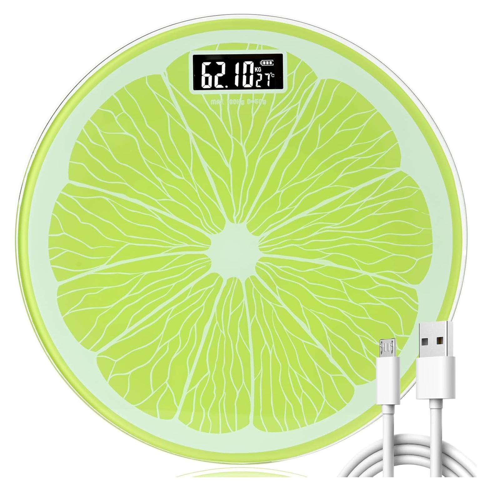 Báscula de Baño LAYUKI Recargable 181 kg Pantalla LED