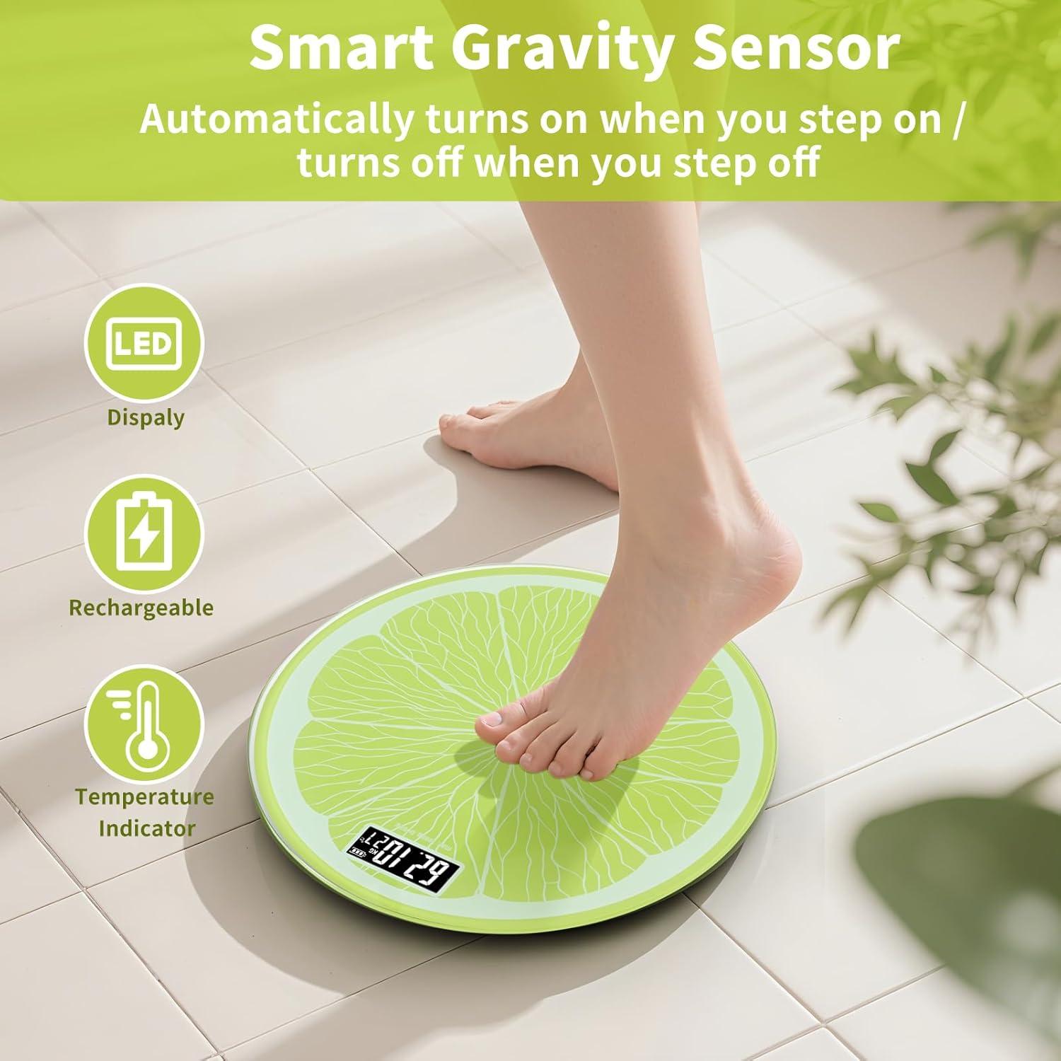 Báscula de Baño LAYUKI Recargable 181 kg Pantalla LED