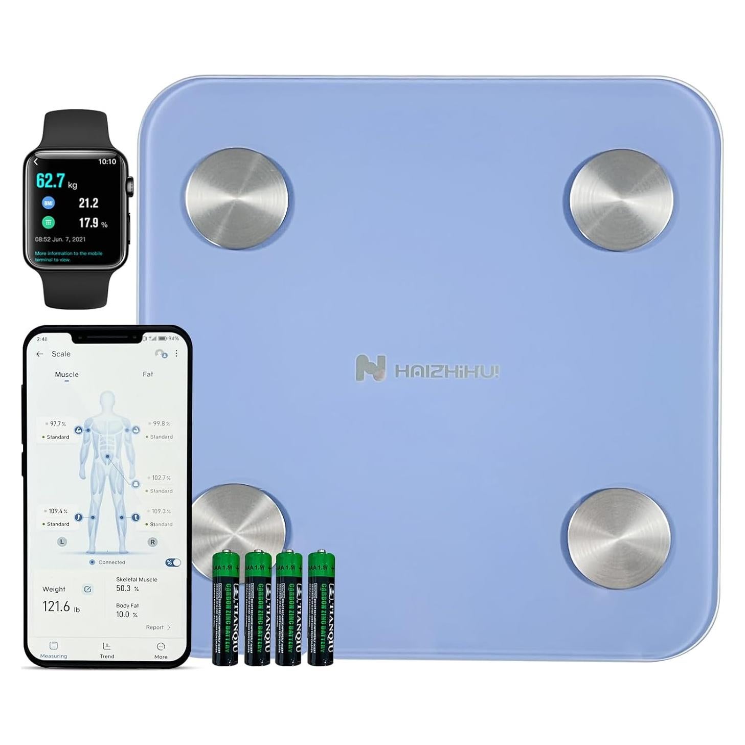 Báscula Digital de Baño Fitdays FG2317WB - Precisión 180kg