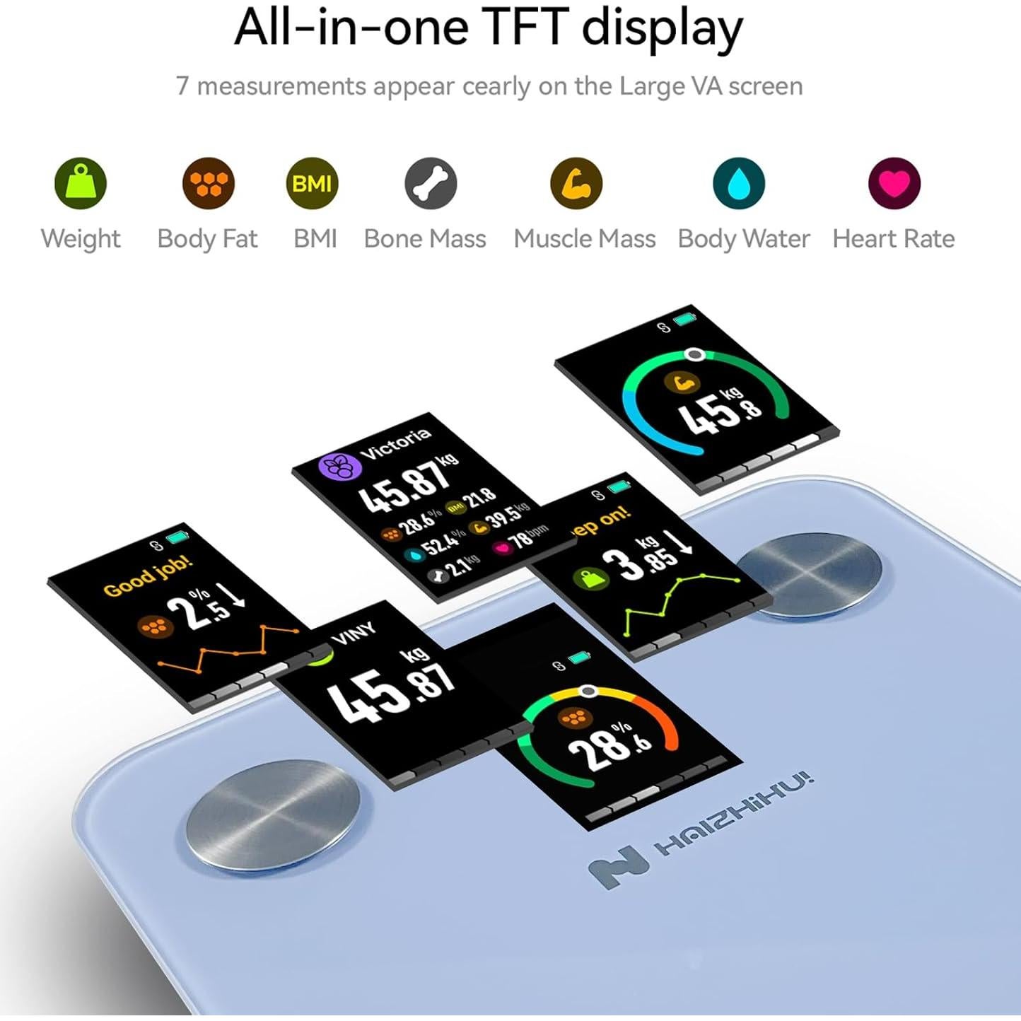 Báscula Digital de Baño Fitdays FG2317WB - Precisión 180kg