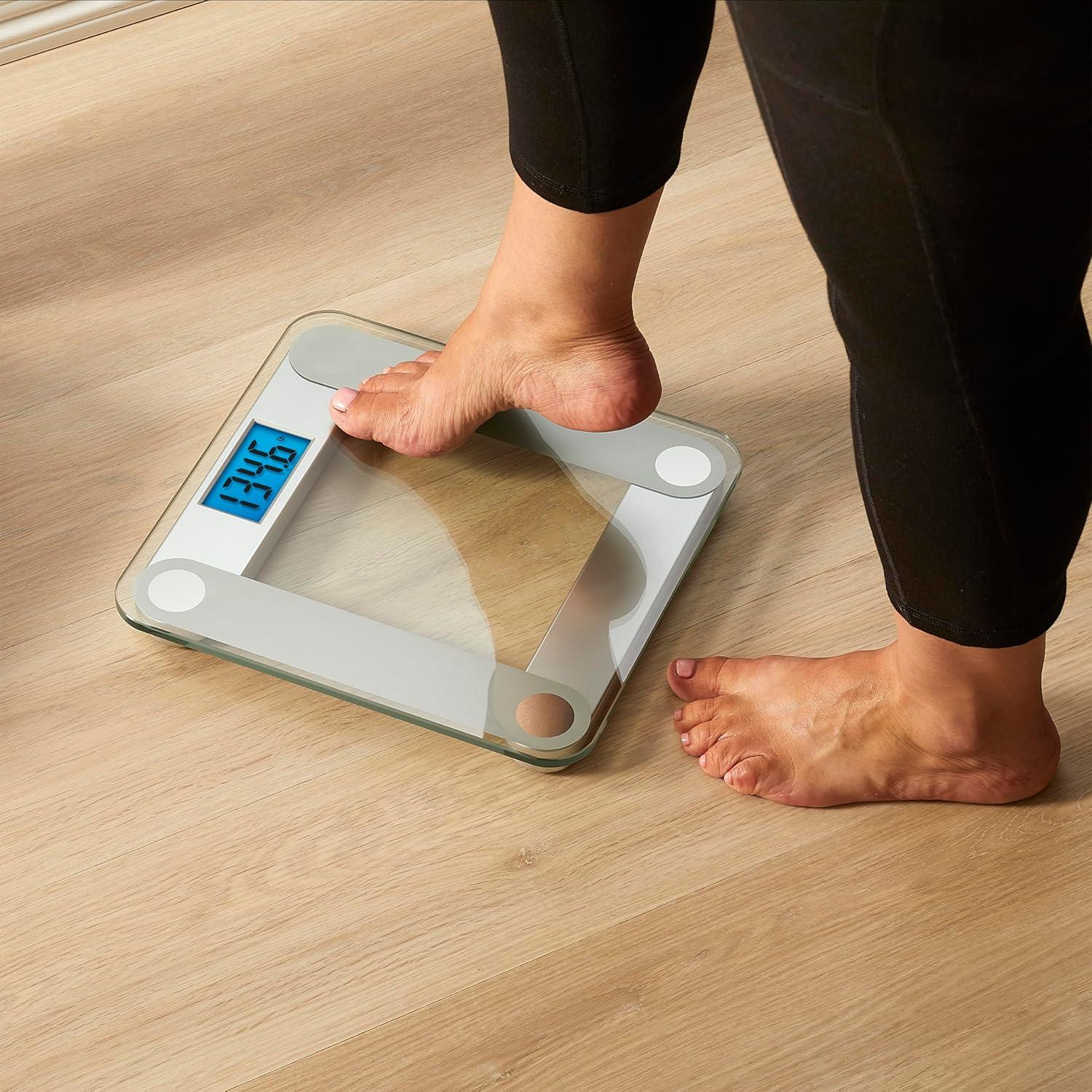 Báscula Digital de Baño EatSmart ESBS-01 con Pantalla Iluminada