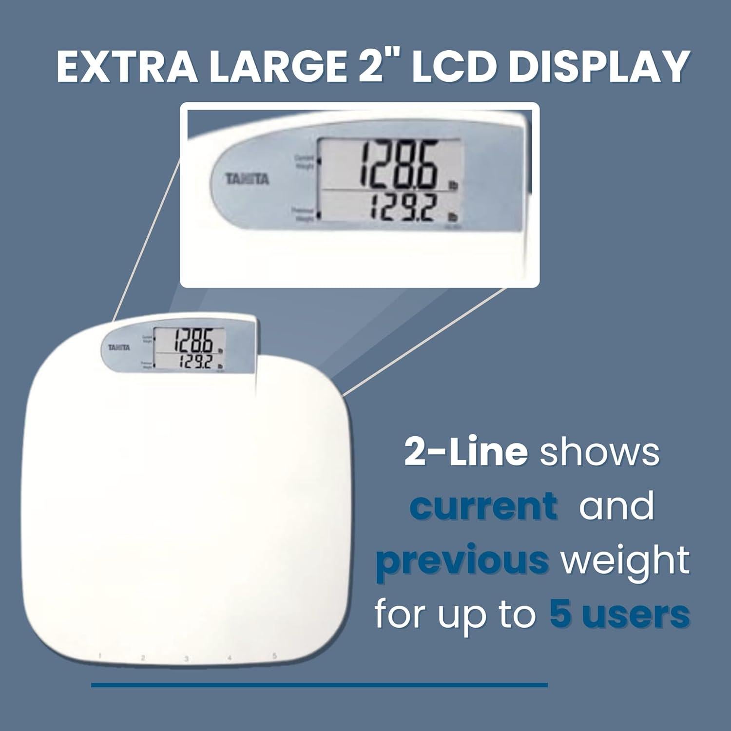 Balanza Digital de Baño Tanita HD-351 - 200 kg - Pantalla 5 cm