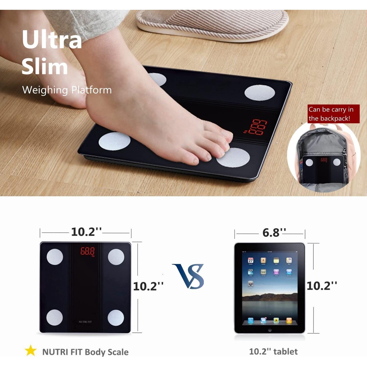 Balanza de Baño Inteligente NUTRI FIT Bluetooth 150kg