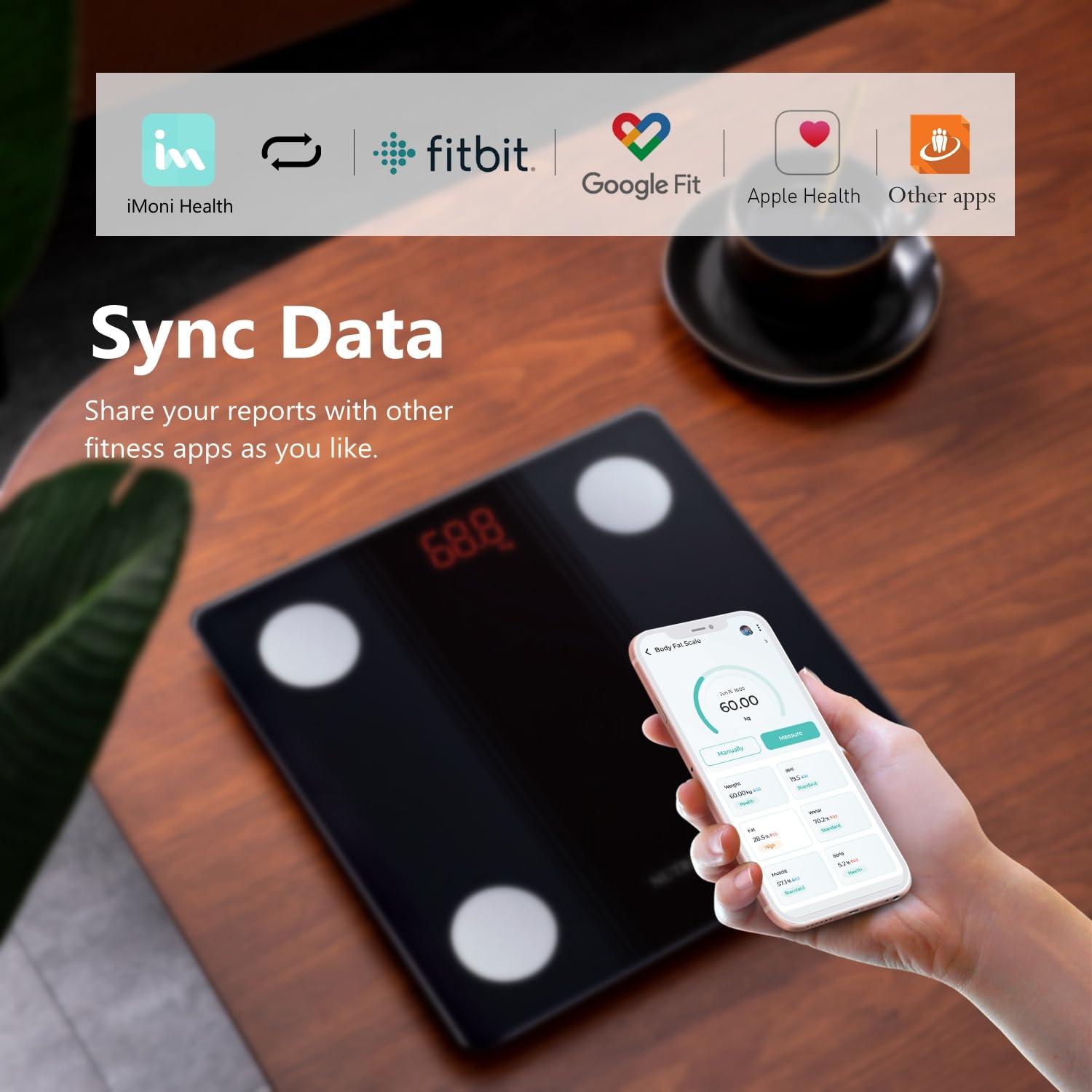 Balanza de Baño Inteligente NUTRI FIT Bluetooth 150kg