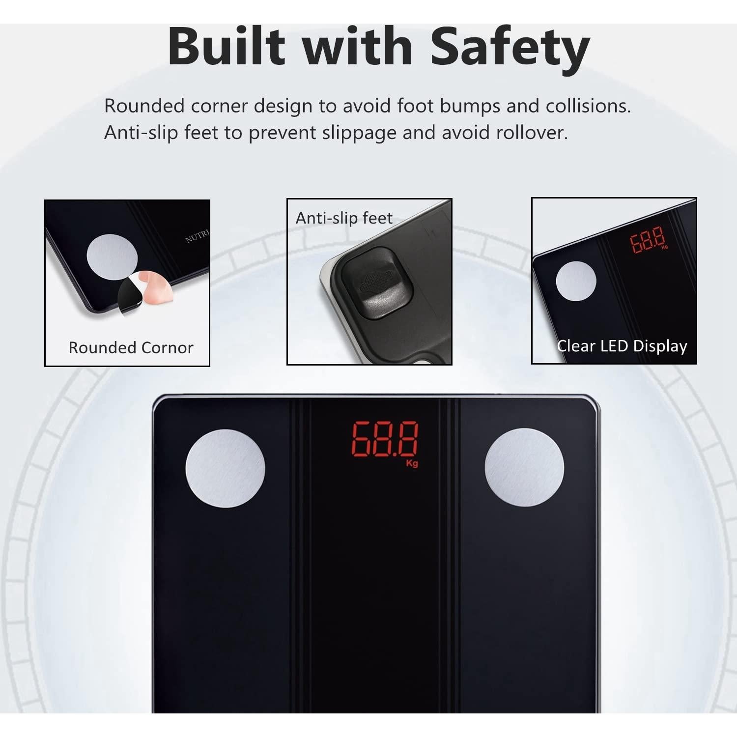 Balanza de Baño Inteligente NUTRI FIT Bluetooth 150kg