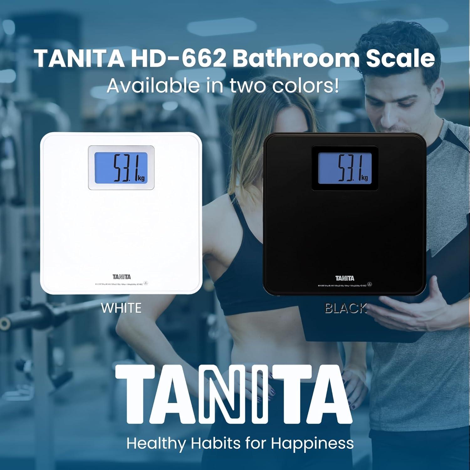Balanza Digital de Baño Tanita HD-662 Blanca 150 kg LCD