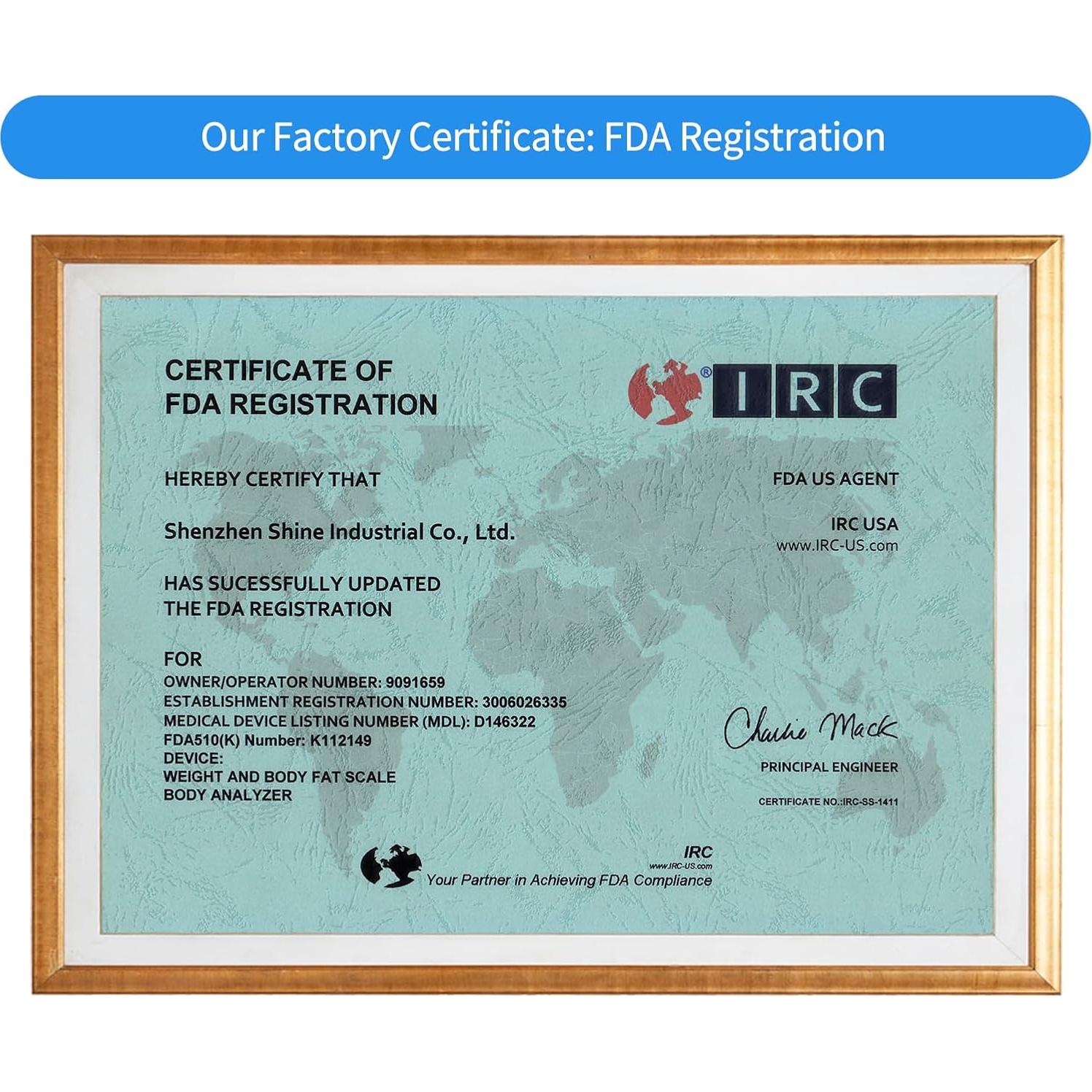 Báscula de Baño Inteligente Vitafit VT702 - 181.44kg, Análisis IMC