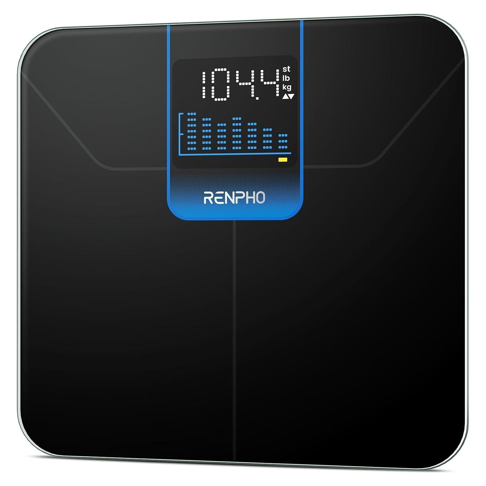Escala Digital RENPHO con Pantalla LED y Tendencia de Peso