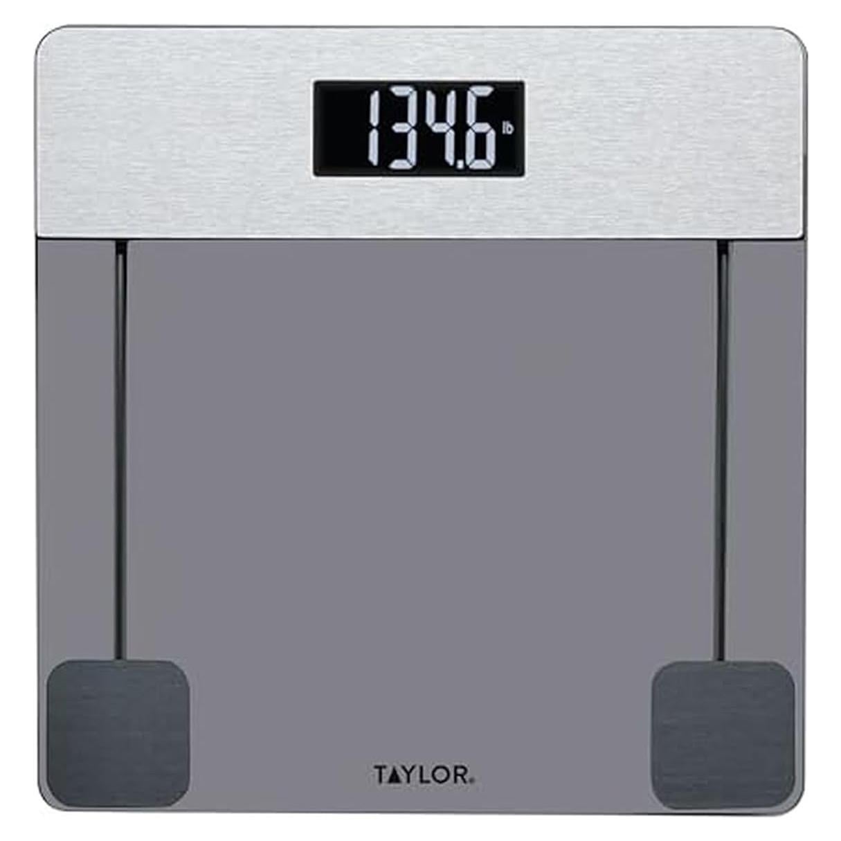 Báscula Digital de Baño Taylor 200 kg Vidrio Tinte Acero Inoxidable