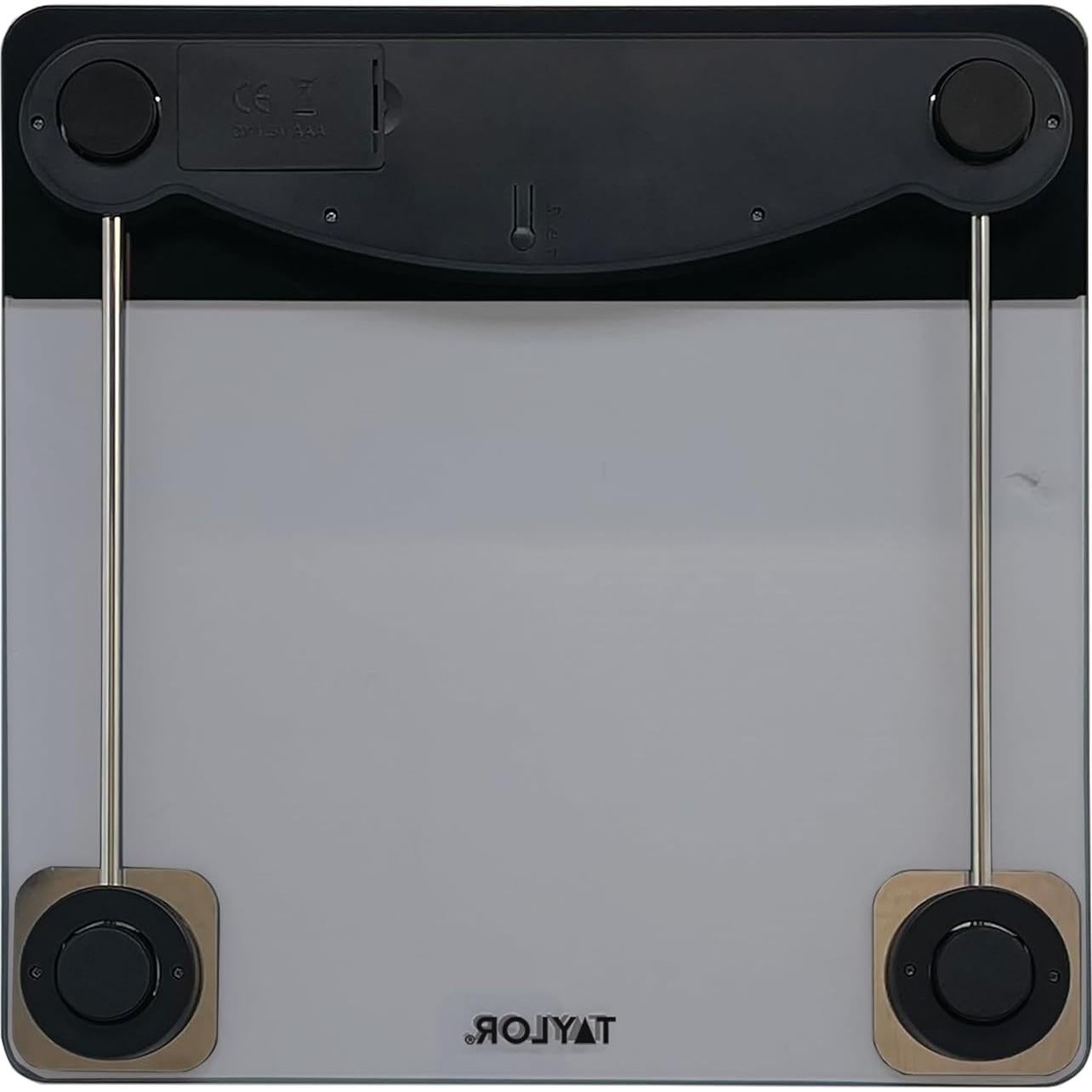 Báscula Digital de Baño Taylor 200 kg Vidrio Tinte Acero Inoxidable