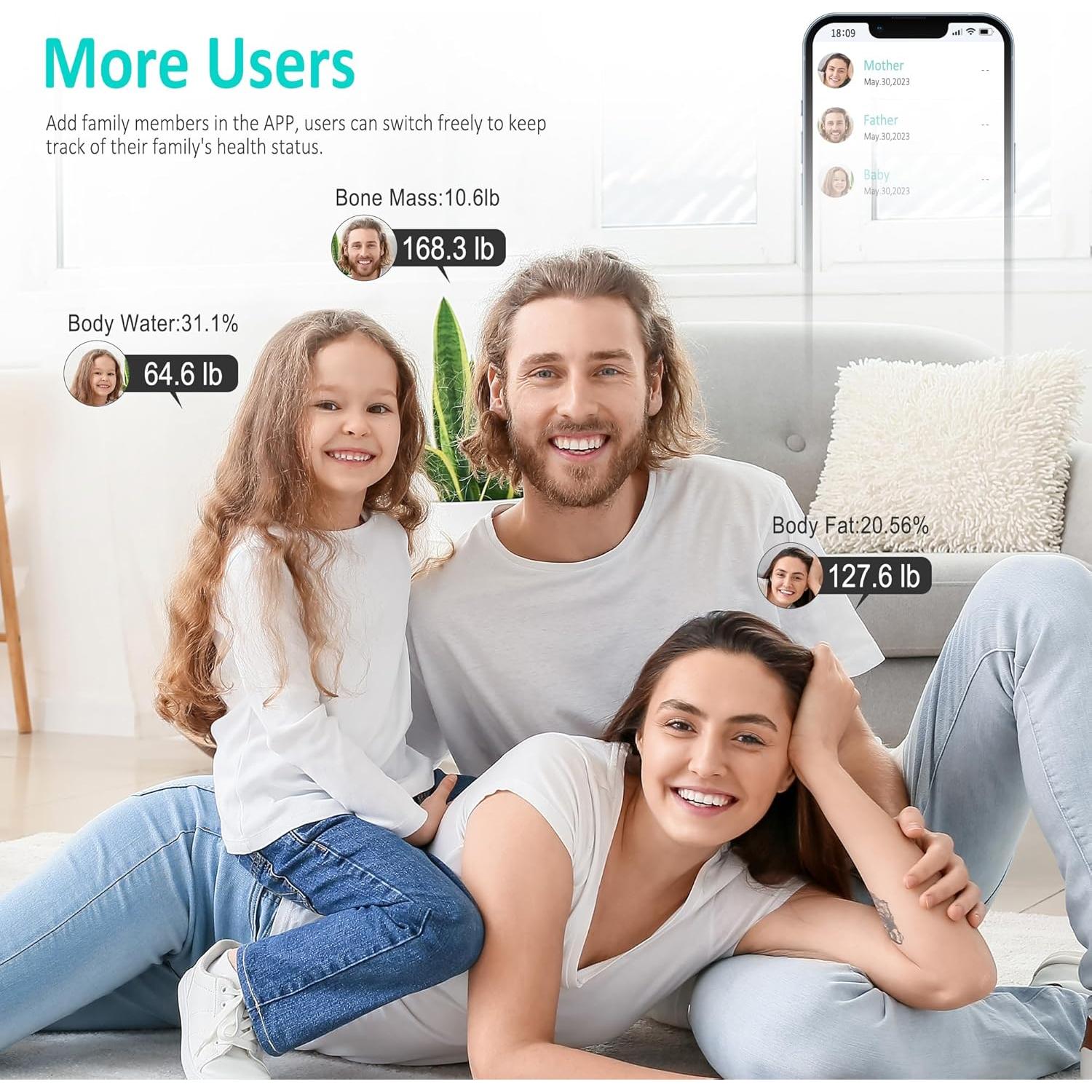 Báscula Inteligente Digital de Baño Xiaomi 180 kg Bluetooth