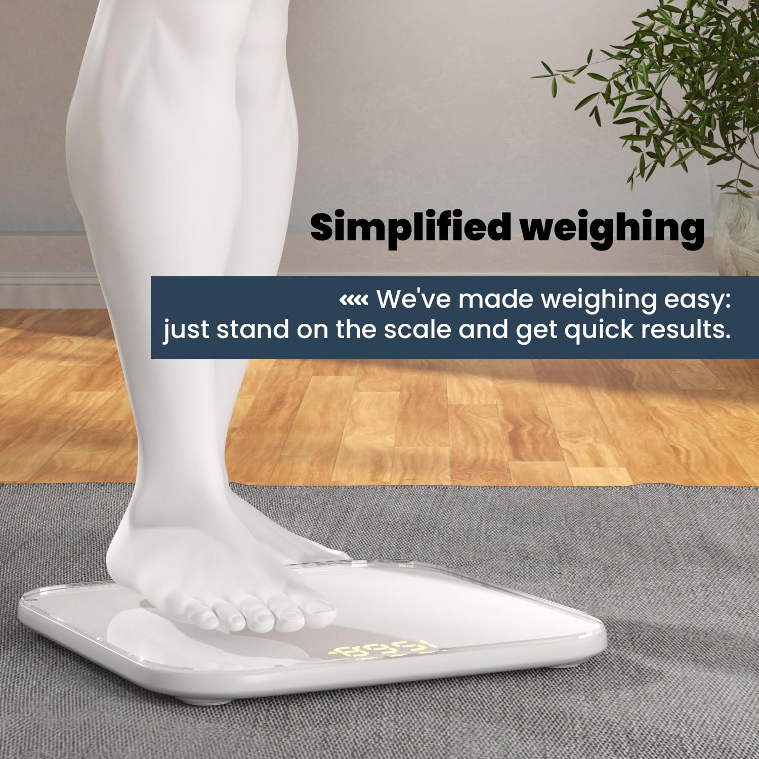 Báscula Digital de Baño UNIWEIGH 199.58kg Pantalla LED