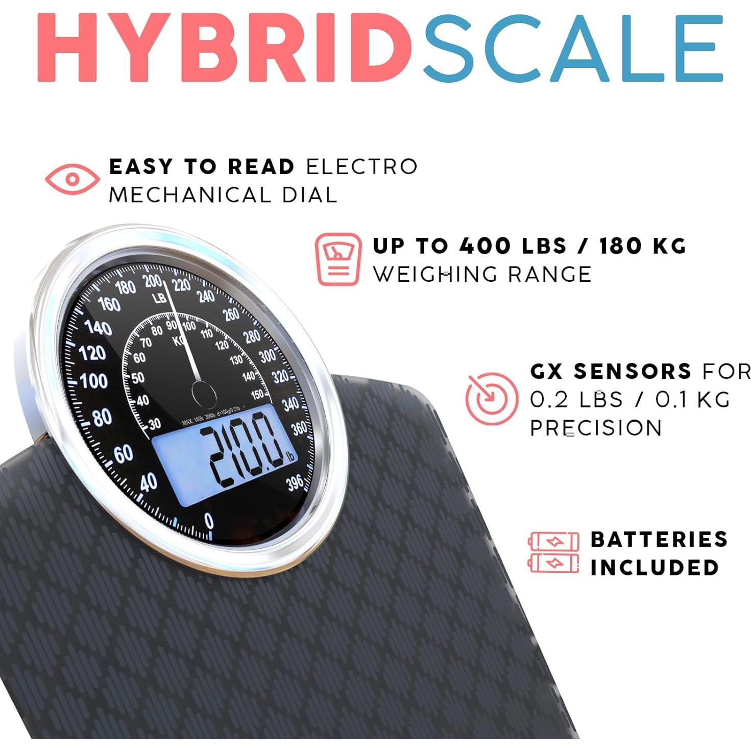 Báscula Híbrida Adamson Digital y Analógica hasta 180 kg