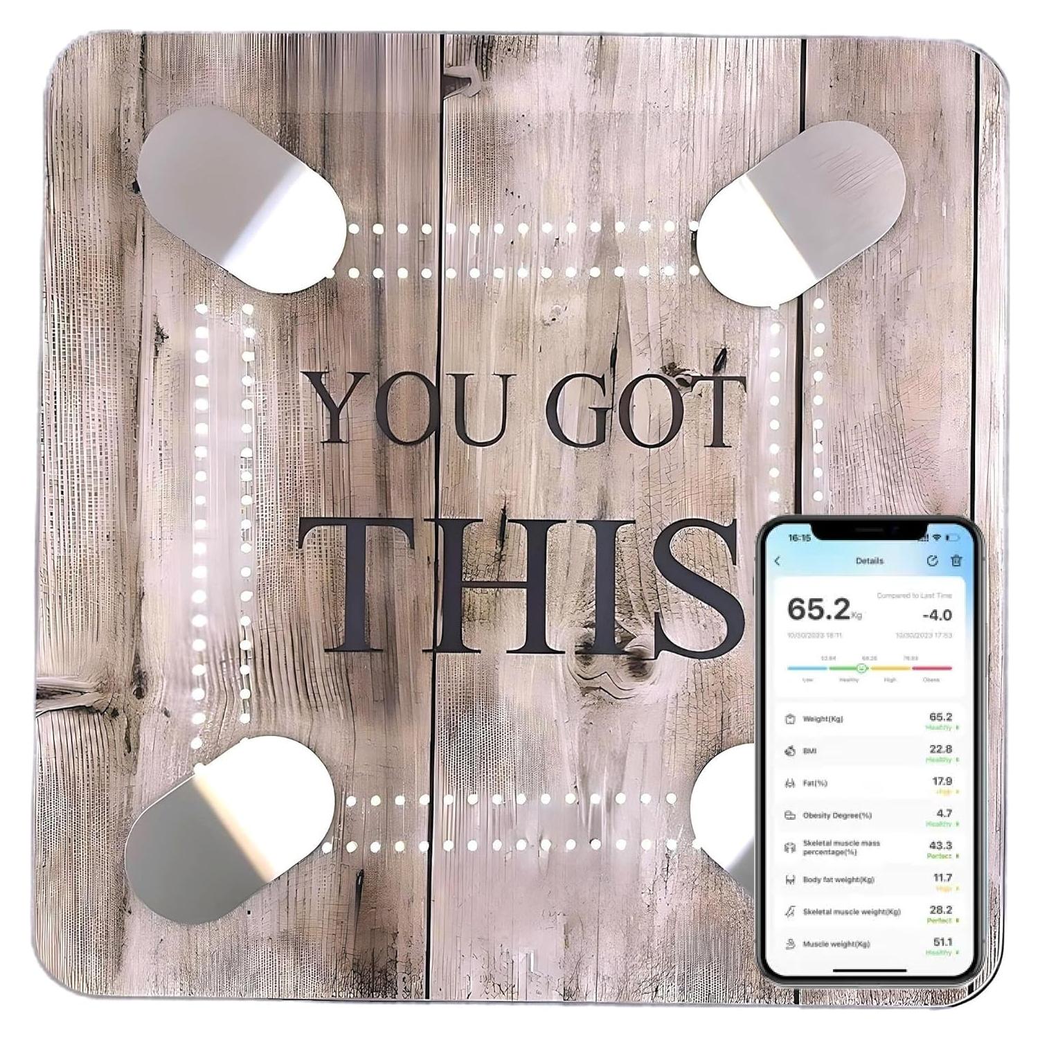 Báscula Inteligente Body Basics - Digital 180 kg, IMC y Grasa