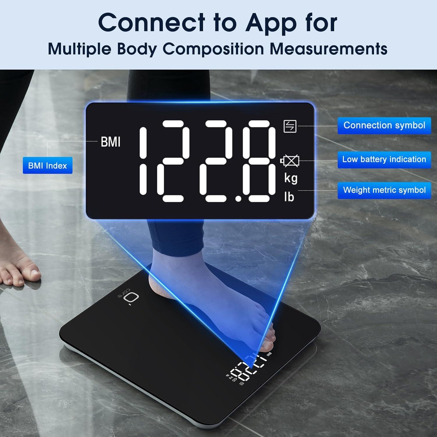 Báscula Inteligente O'CARE Digital para Peso y BMI 200kg