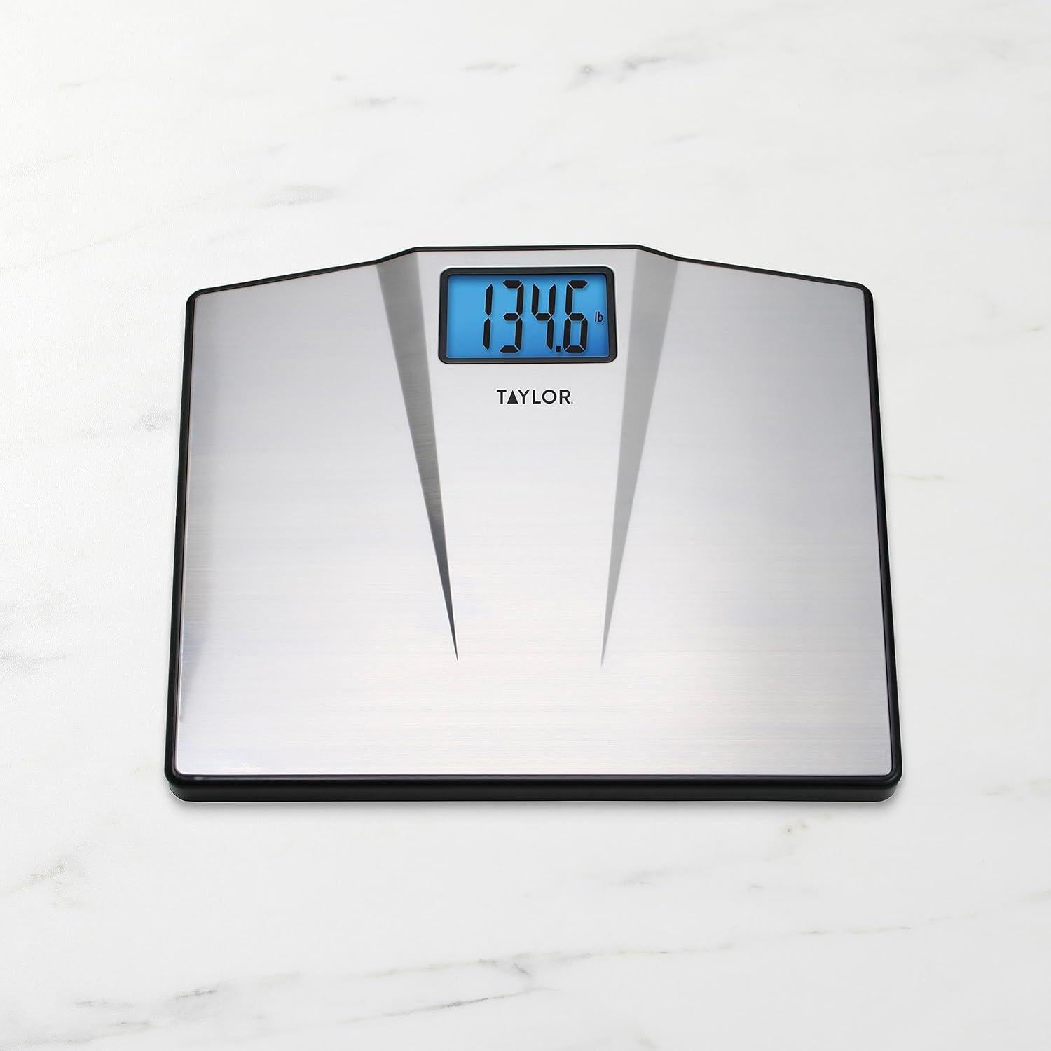 Escala Digital de Baño Taylor 7410, Acero Inoxidable, 250 kg